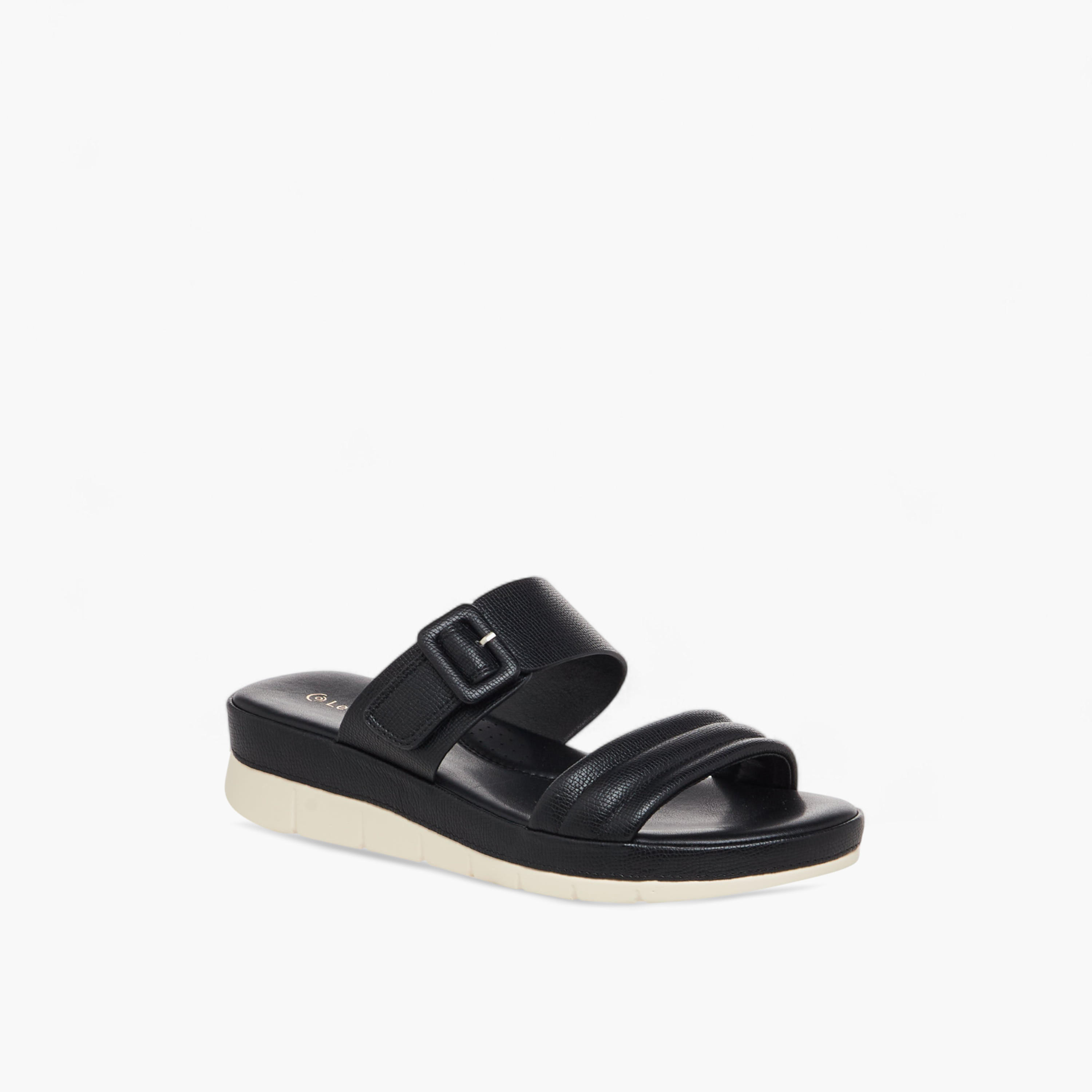 Le Confort Women Buckle Detail Sandals-women-shoes-flats-sandals-image-2