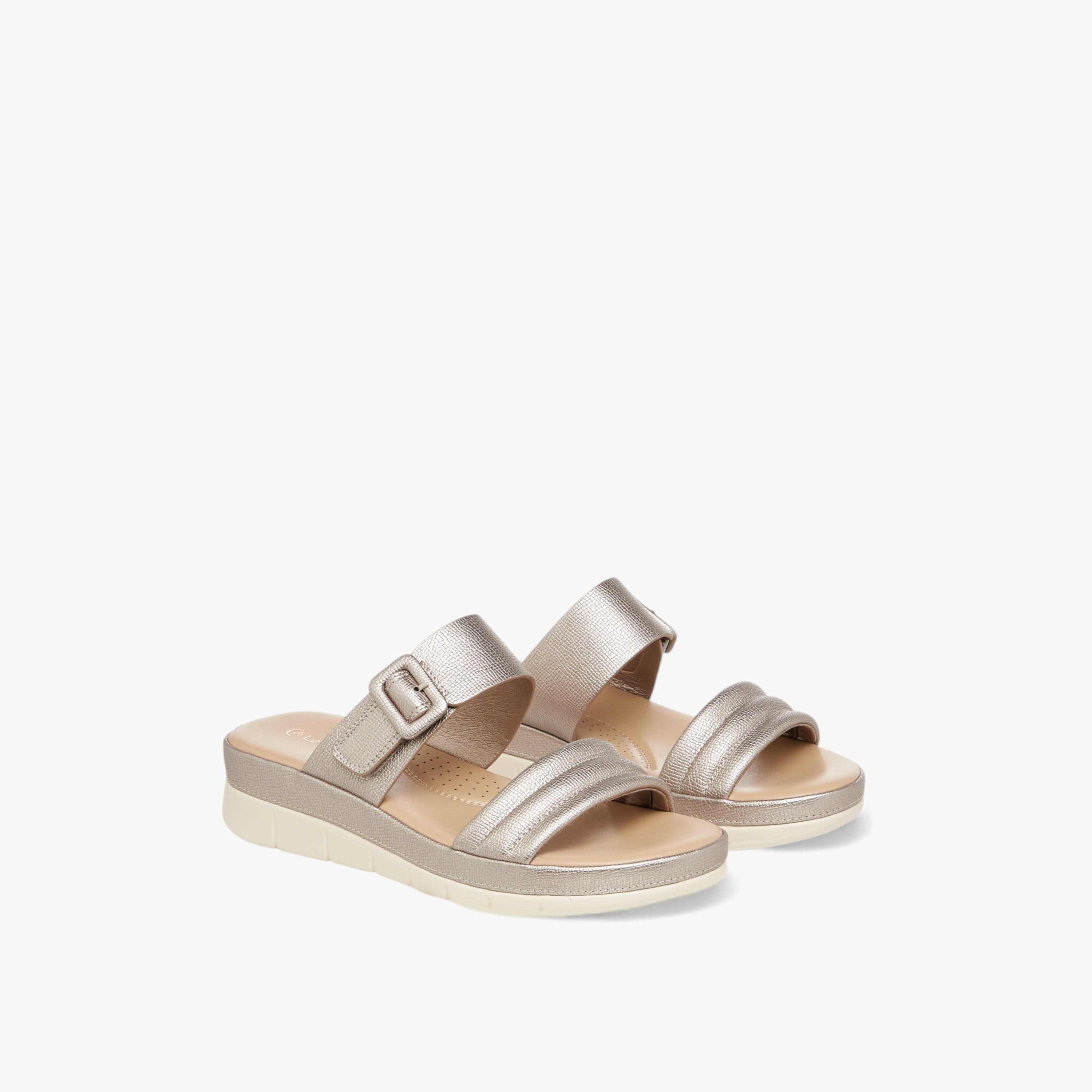 Le Confort Women Buckle Detail Sandals-women-shoes-flats-sandals-image-1