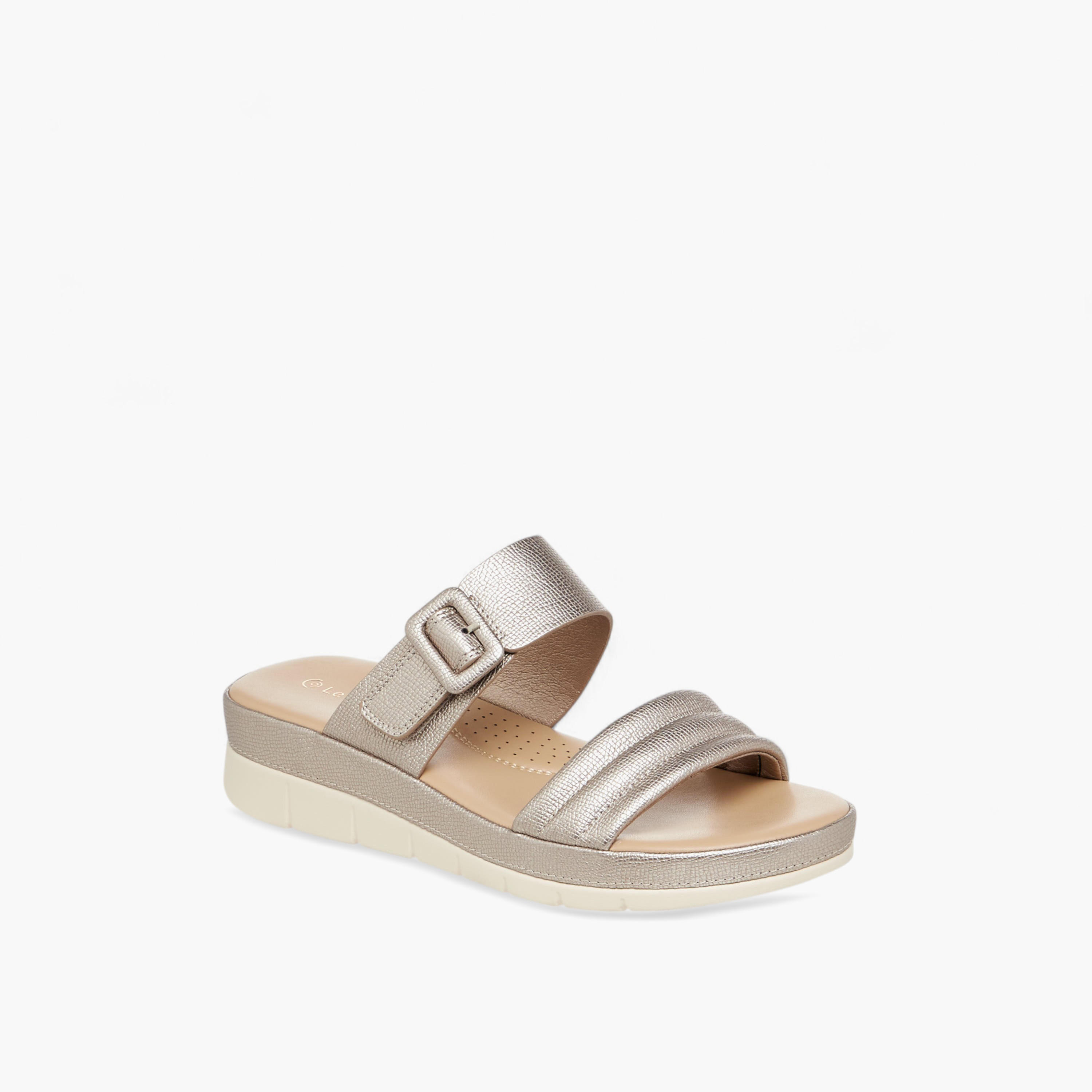 Le Confort Women Buckle Detail Sandals-women-shoes-flats-sandals-image-2