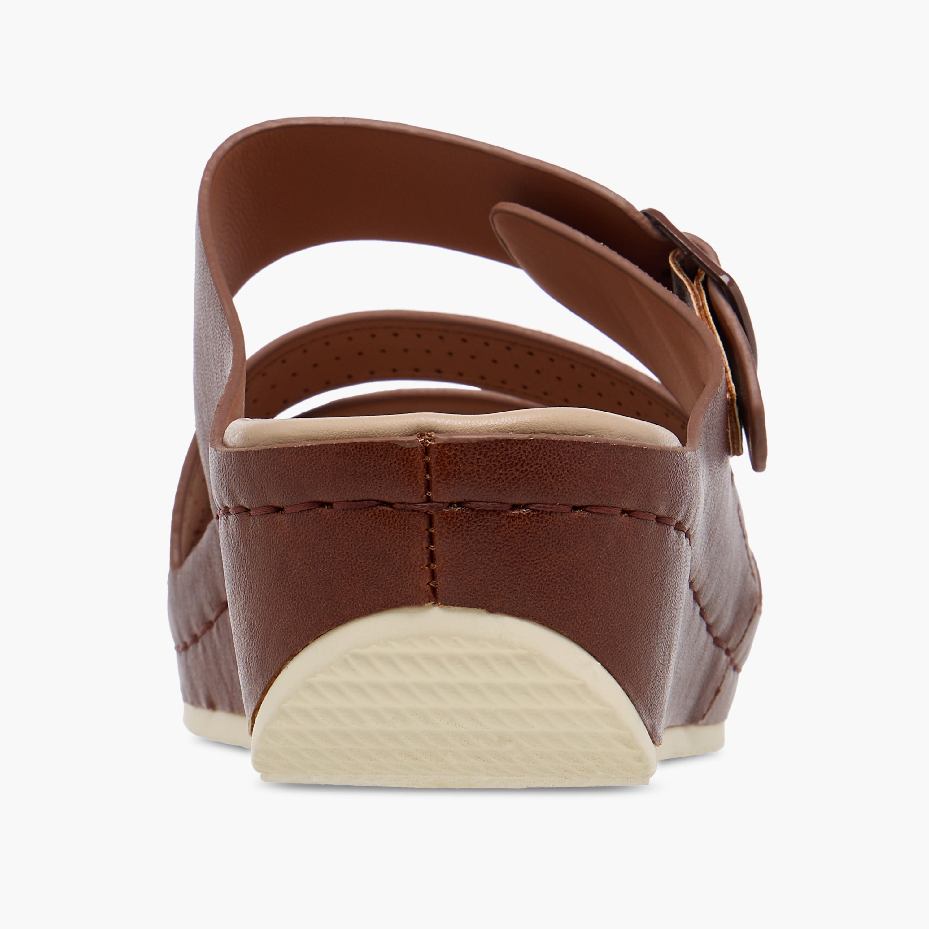 Le Confort Solid Slip-On Sandals with Wedge Heels-women-shoes-sandals-heeled-image-5