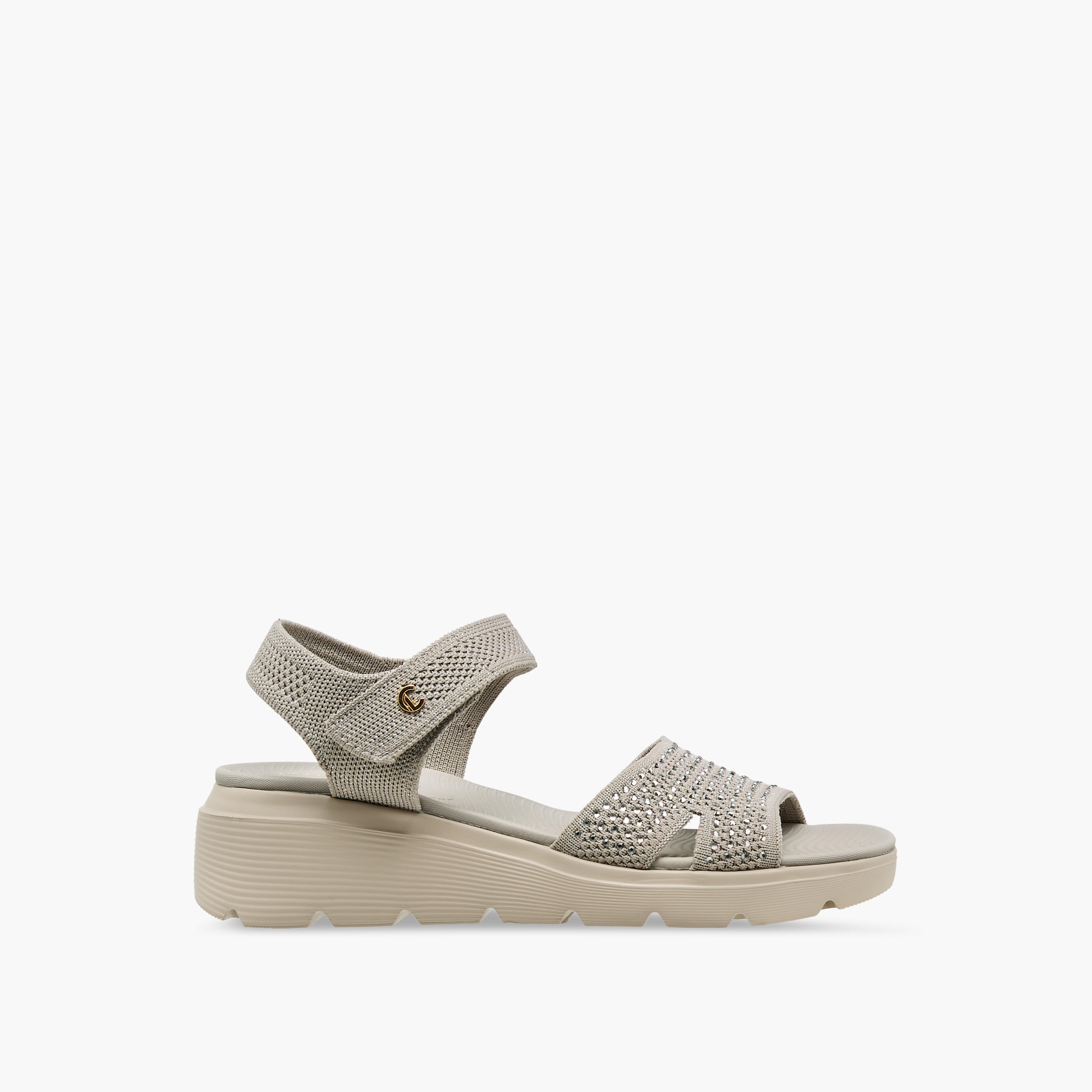 Le Confort Women Embellished Flatform Heel Sandals-women-shoes-sandals-heeled-image-3