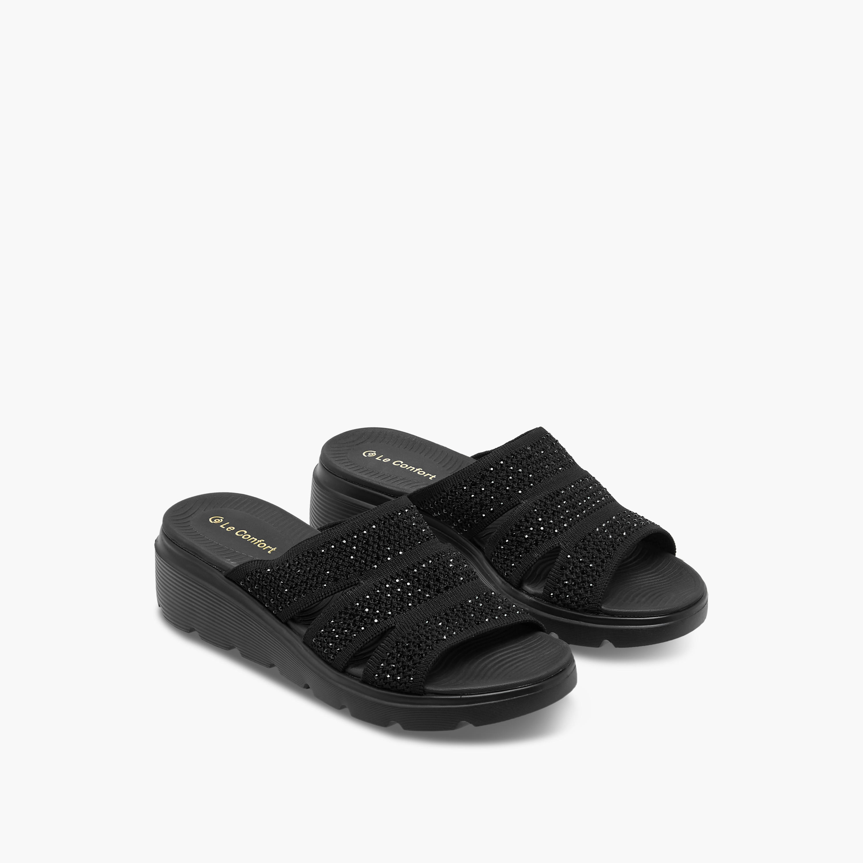 Le Confort Women Embellished Sandals-women-shoes-sandals-heeled-image-1