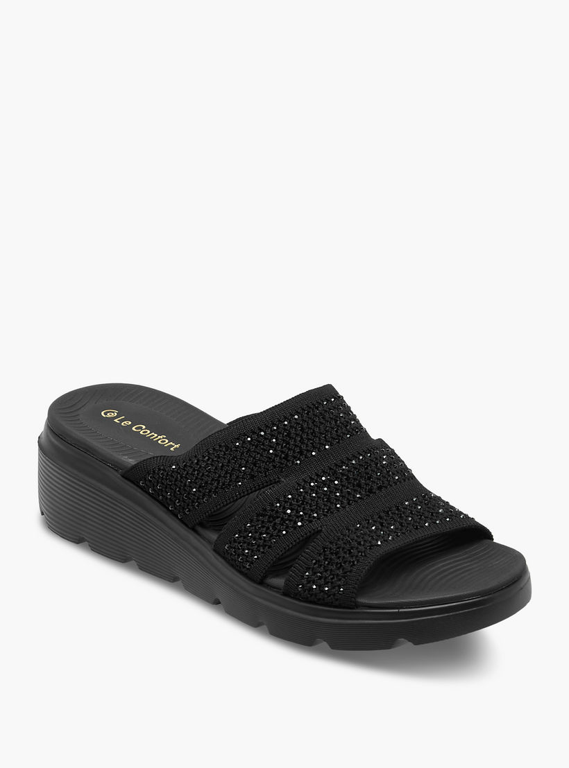 Le Confort Women Embellished Sandals-women-shoes-sandals-heeled-image-3
