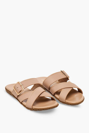 Flora Bella Women Buckle Accent Cross Strap Sandals-women-image-1