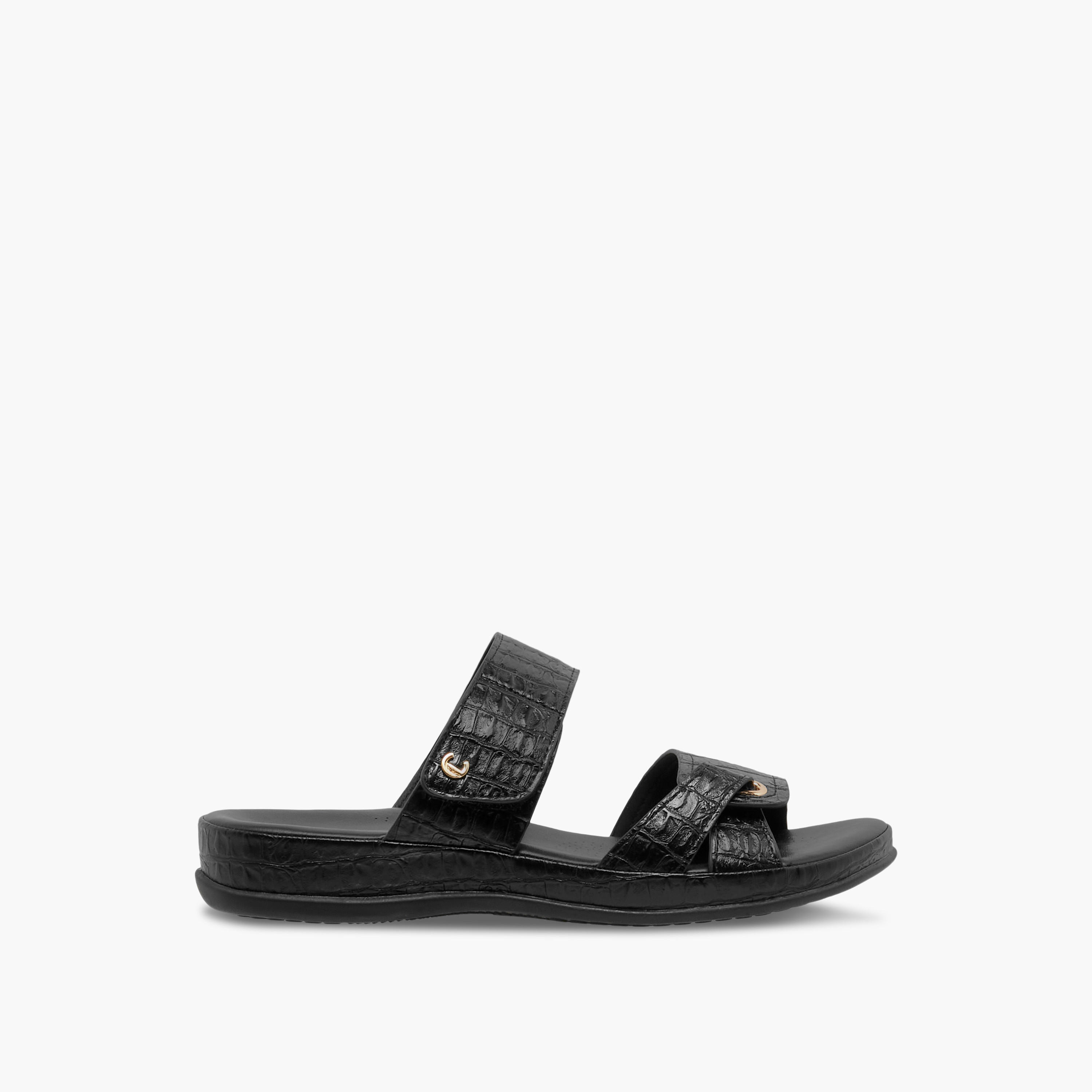 Le Confort Women Textured Comfort Sandals-women-shoes-flats-sandals-image-3