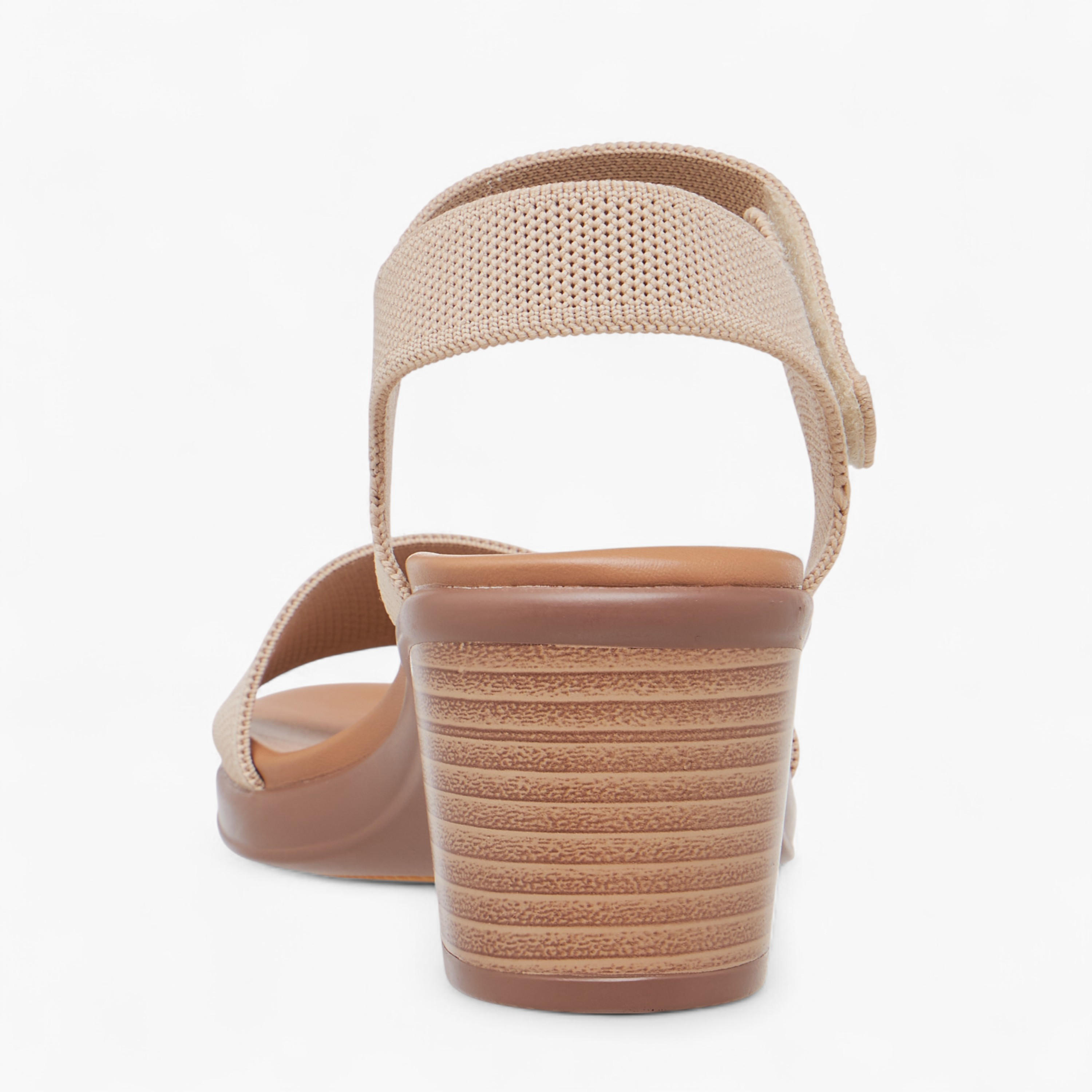 Le Confort Flyknit Textured Sandals with Block Heels-women-shoes-sandals-heeled-image-5