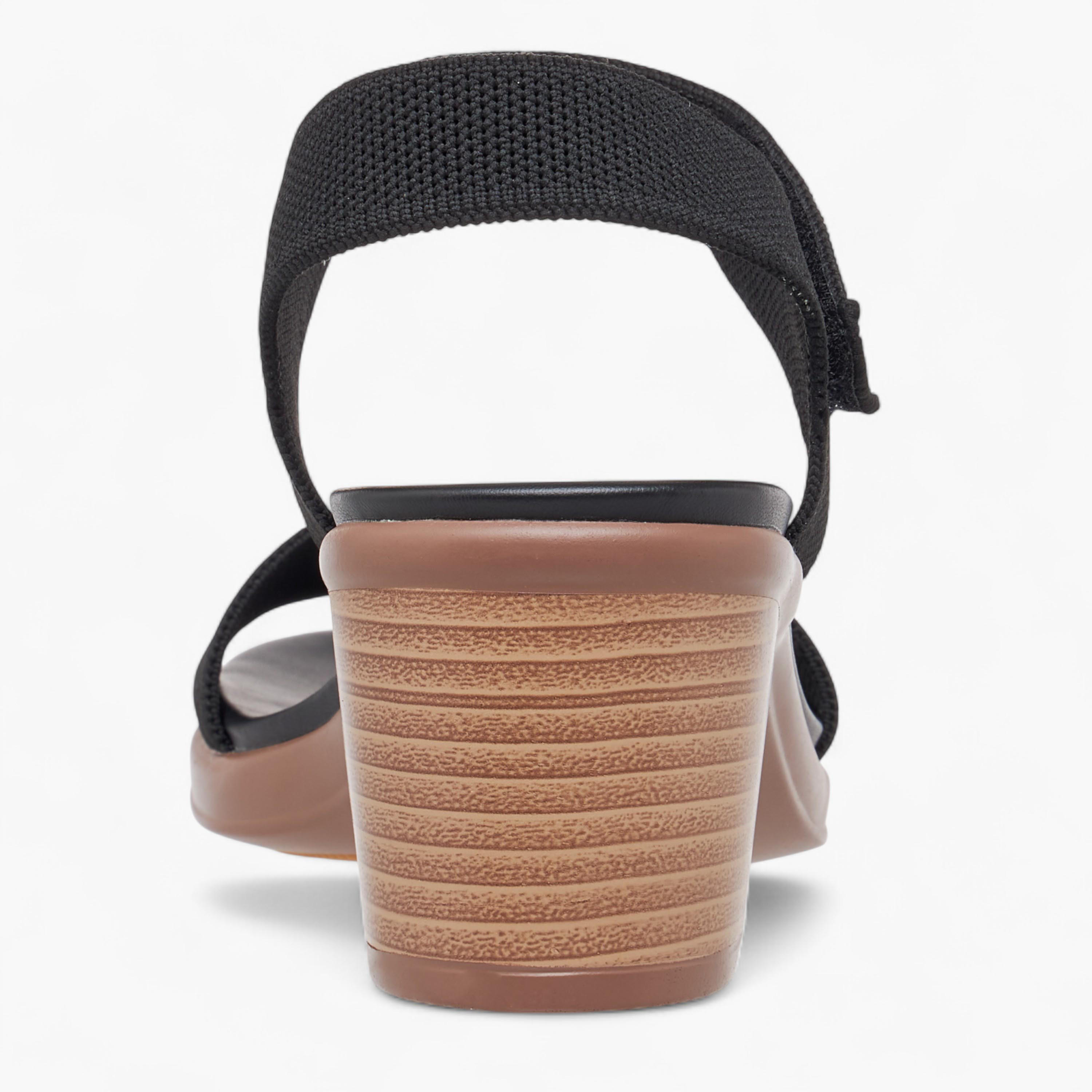 Le Confort Flyknit Textured Sandals with Block Heels-women-shoes-sandals-heeled-image-5