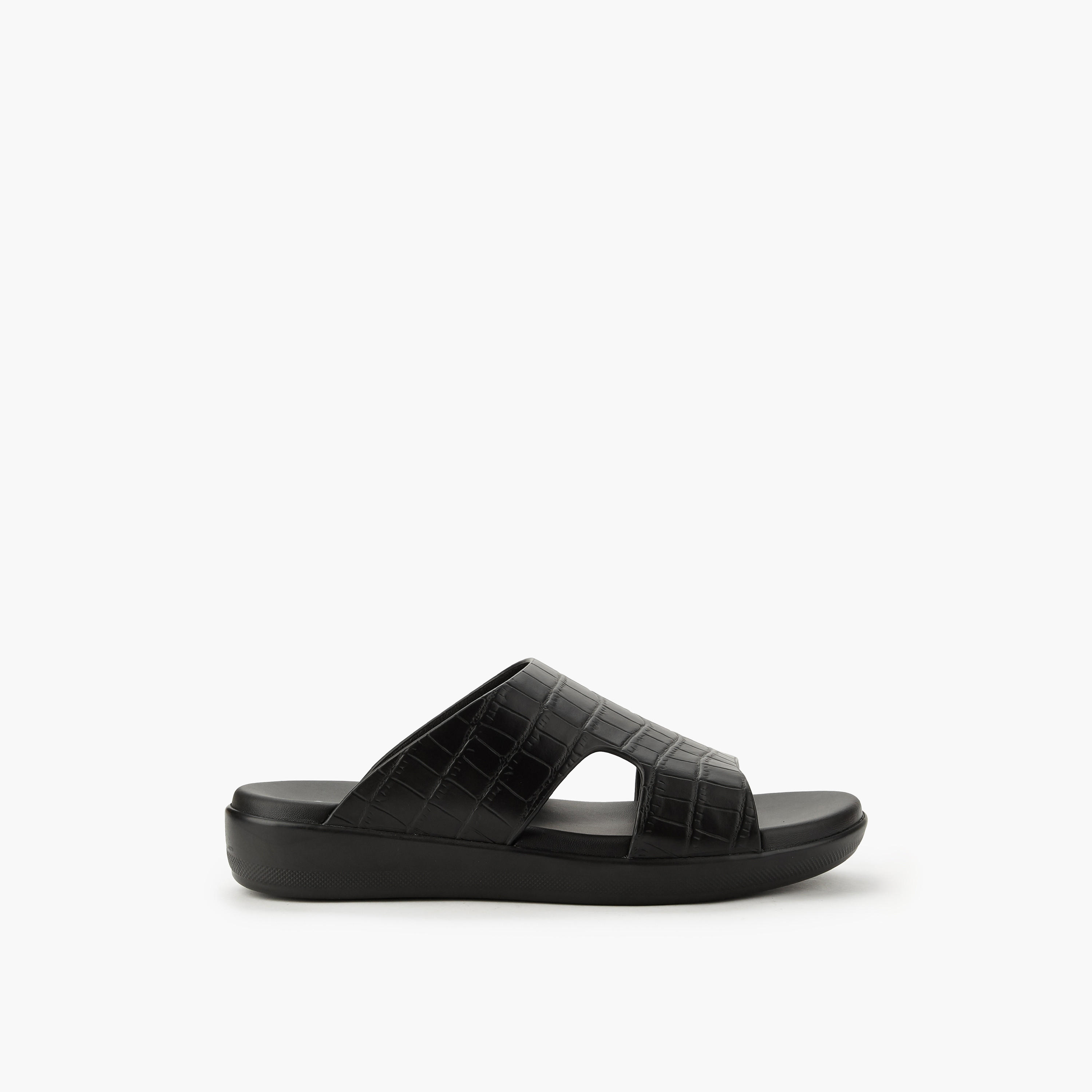 Le Confort Men Textured Comfort Slide Sandals-men-shoes-sandals-image-2