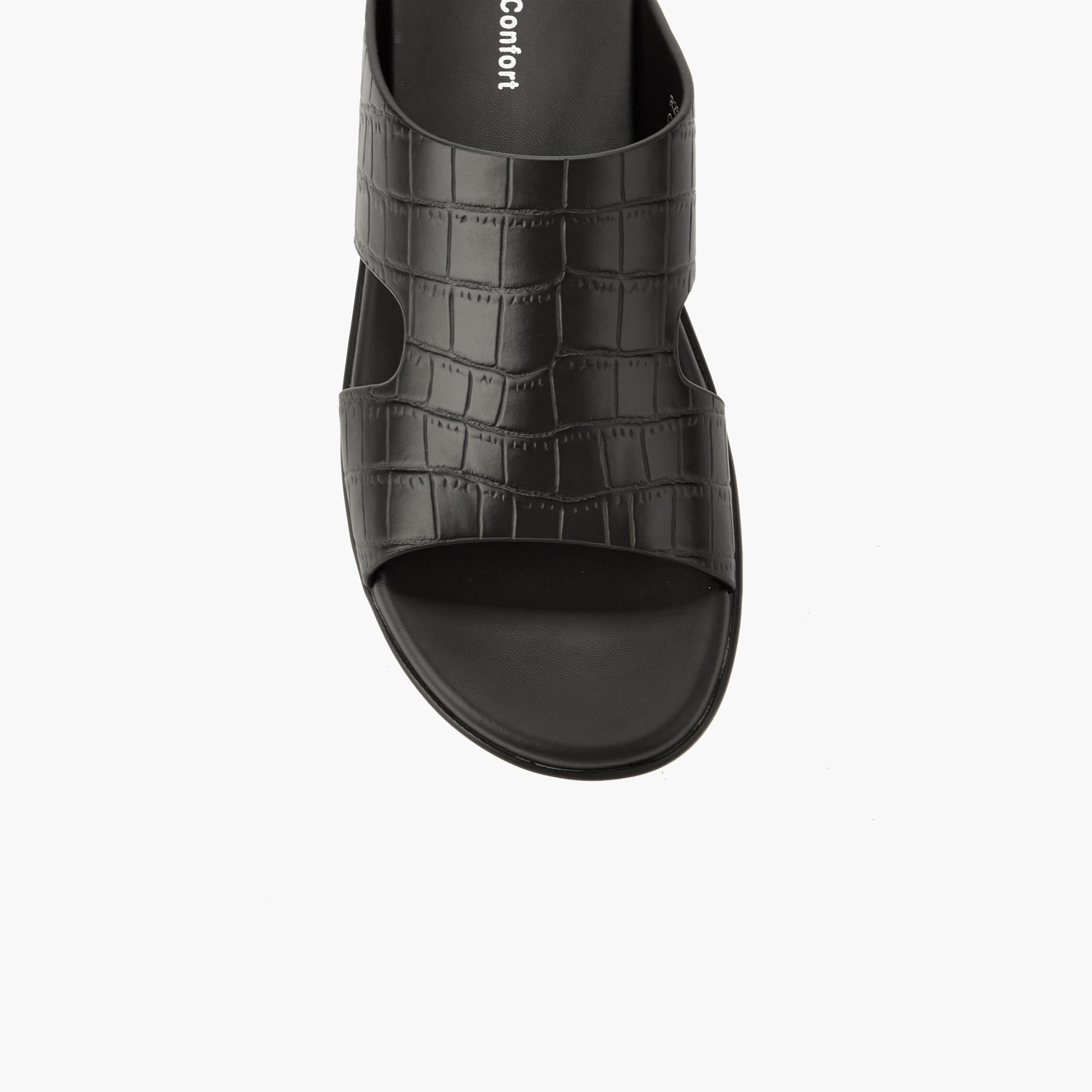 Le Confort Men Textured Comfort Slide Sandals-men-shoes-sandals-image-5