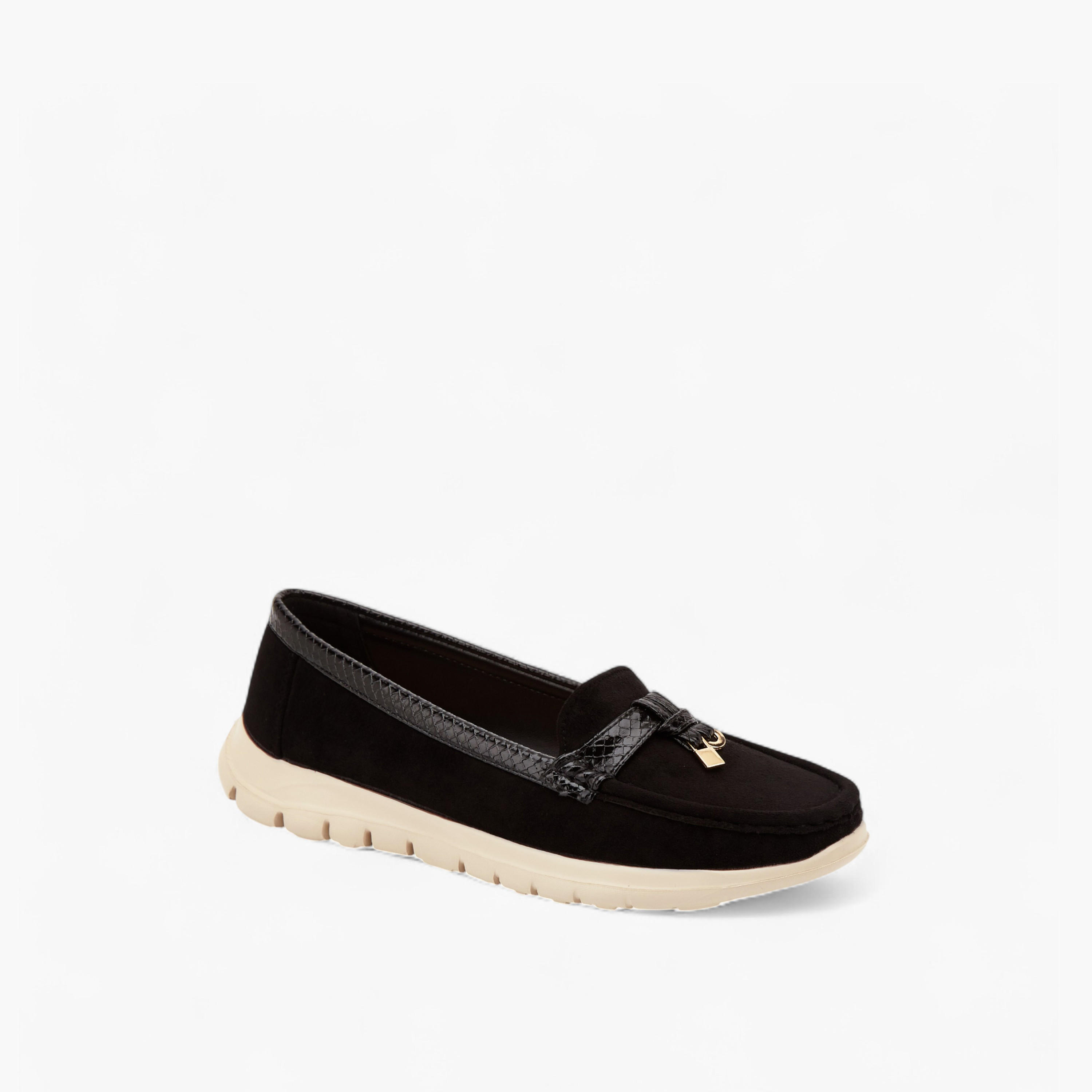 Le Confort Women Charm Detail Suede Loafers-women-shoes-loafersandmoccasins-image-2