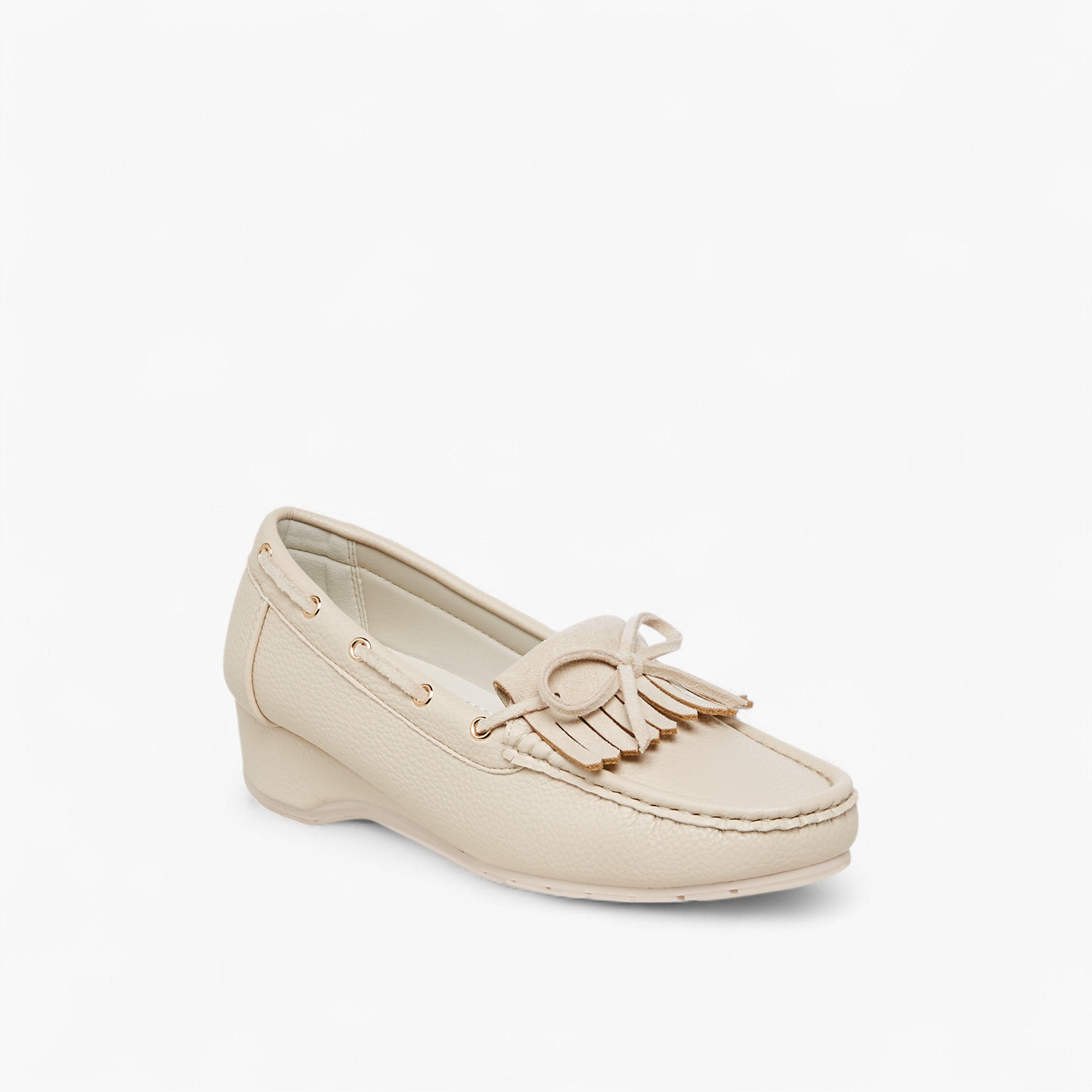 Paprika Fringe Accent Wedge Heel Loafers-women-shoes-loafersandmoccasins-image-2