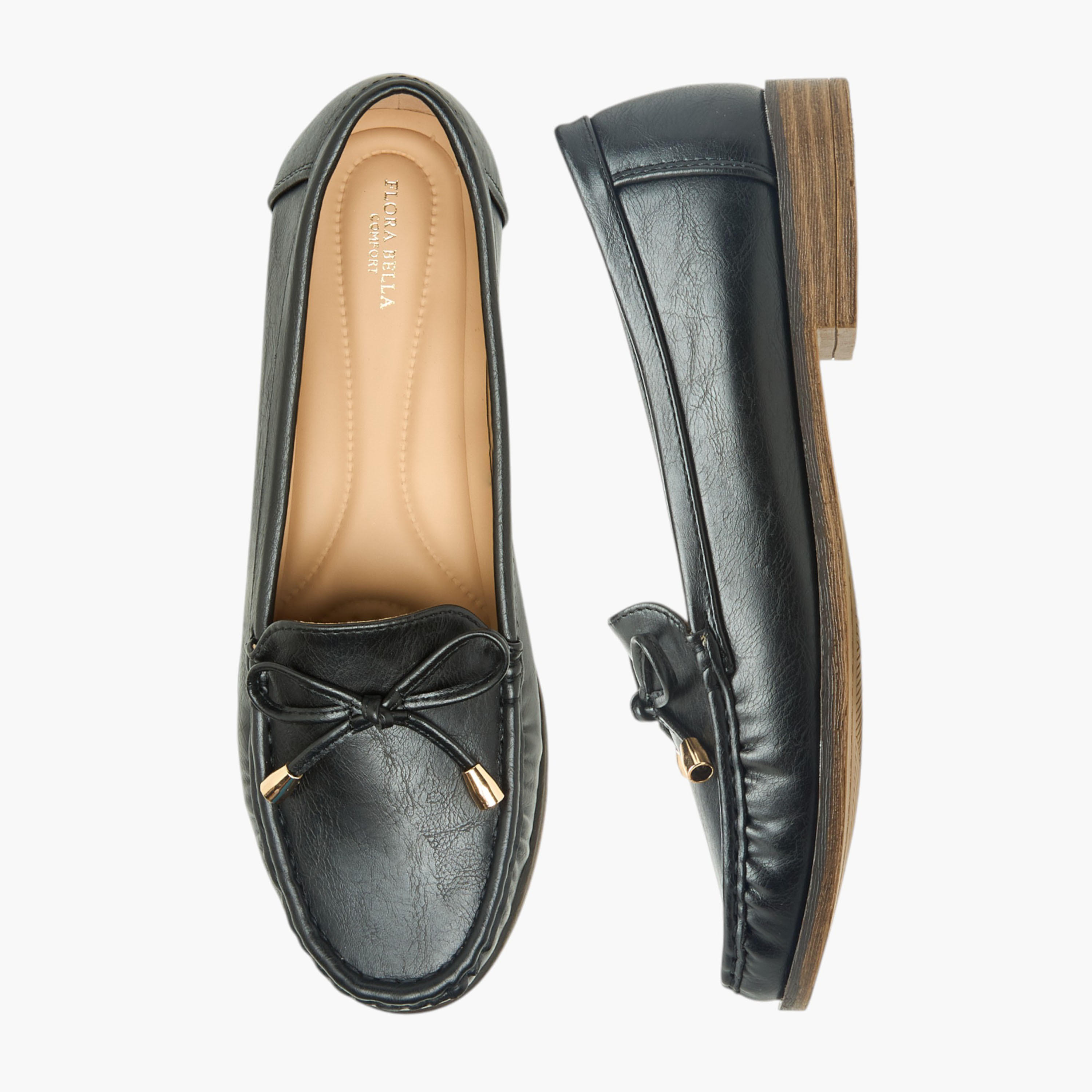 Flora Bella Women Bow Detail Loafers-women-shoes-loafersandmoccasins-image-1