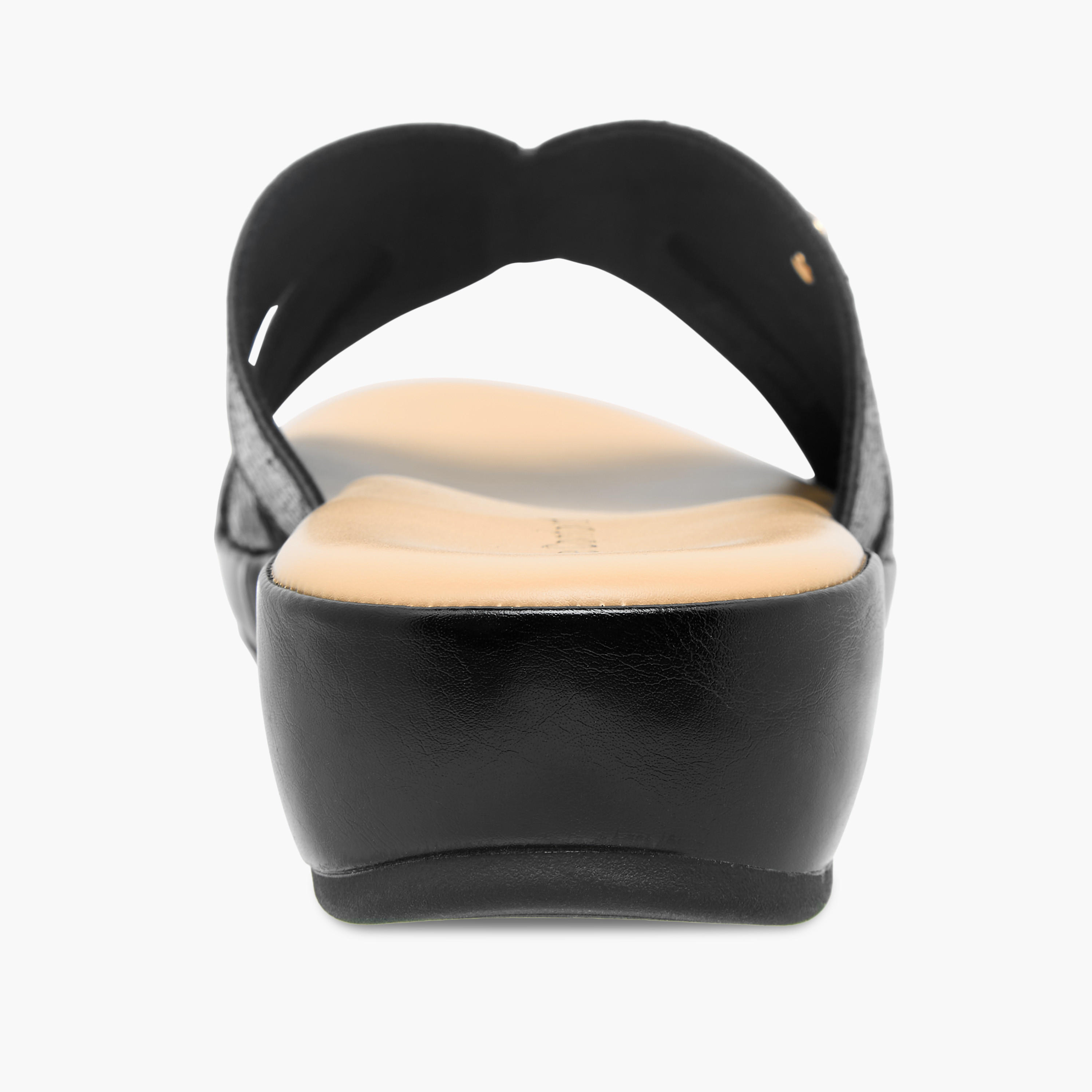Le Confort Women Textured Cross Strap Sandals-women-shoes-sandals-heeled-image-5