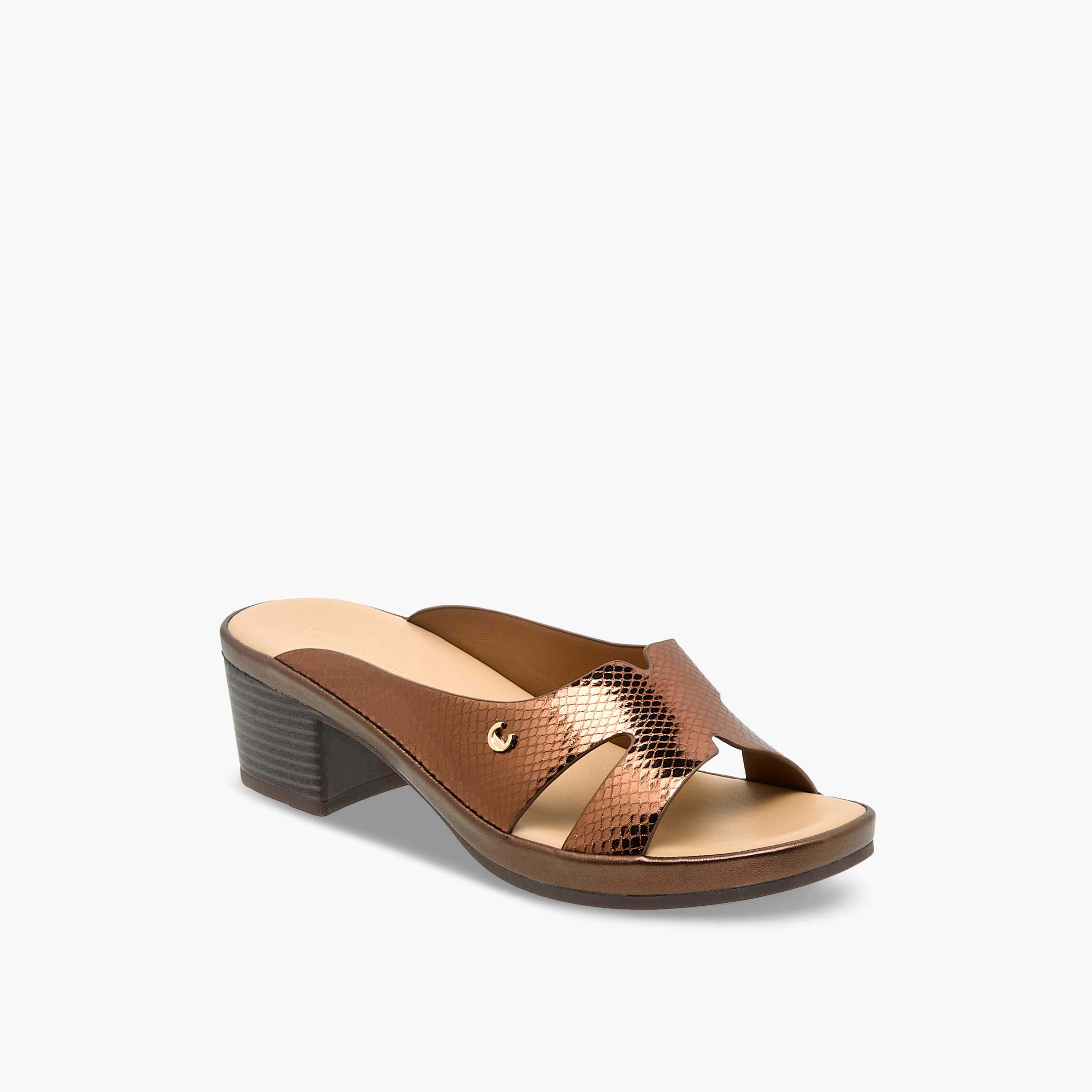 Le Confort Women Cross Strap Block Heel Sandals-women-shoes-sandals-heeled-image-2