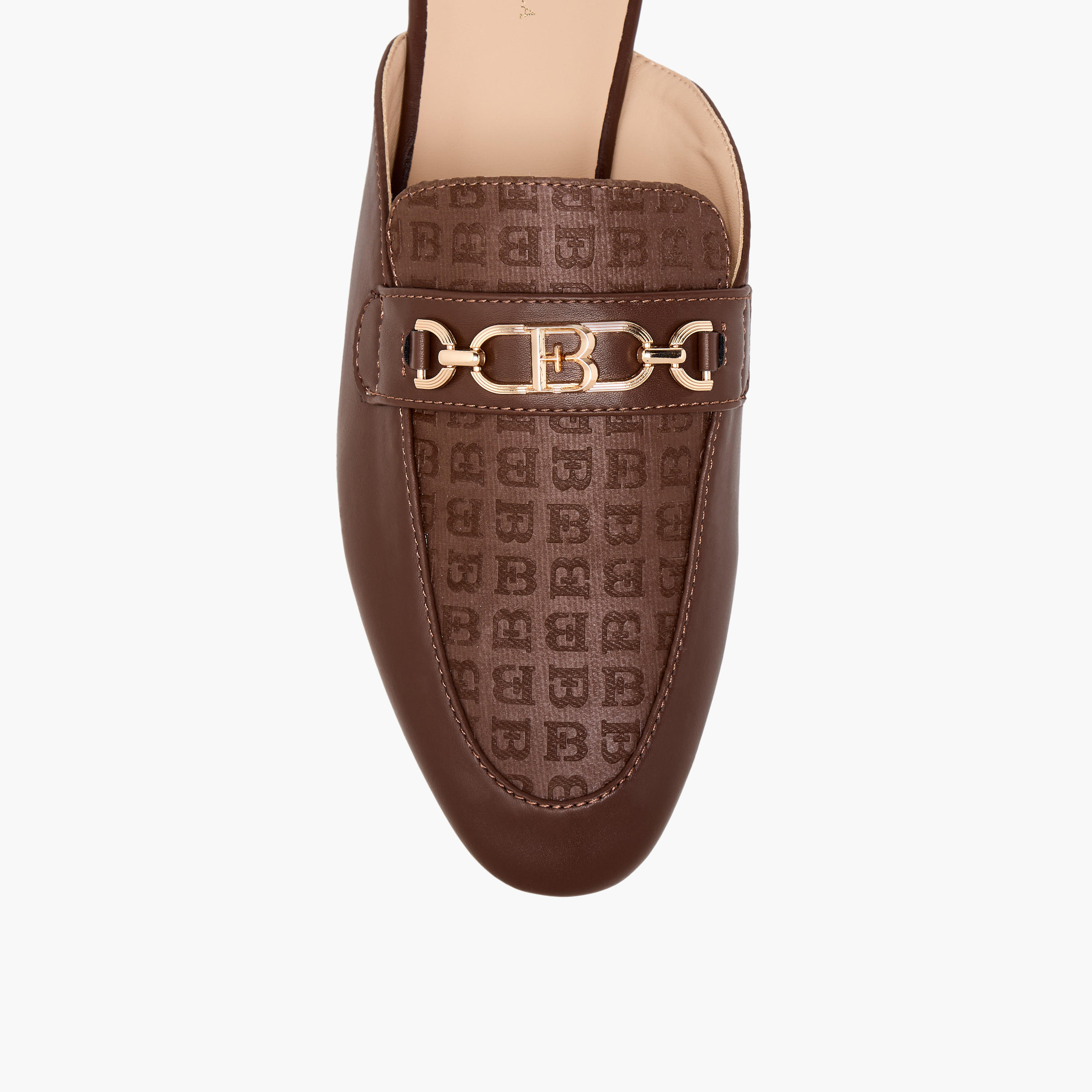Flora Bella Monogram Embossed Mules with Metal Accent-women-shoes-flats-mules-image-4