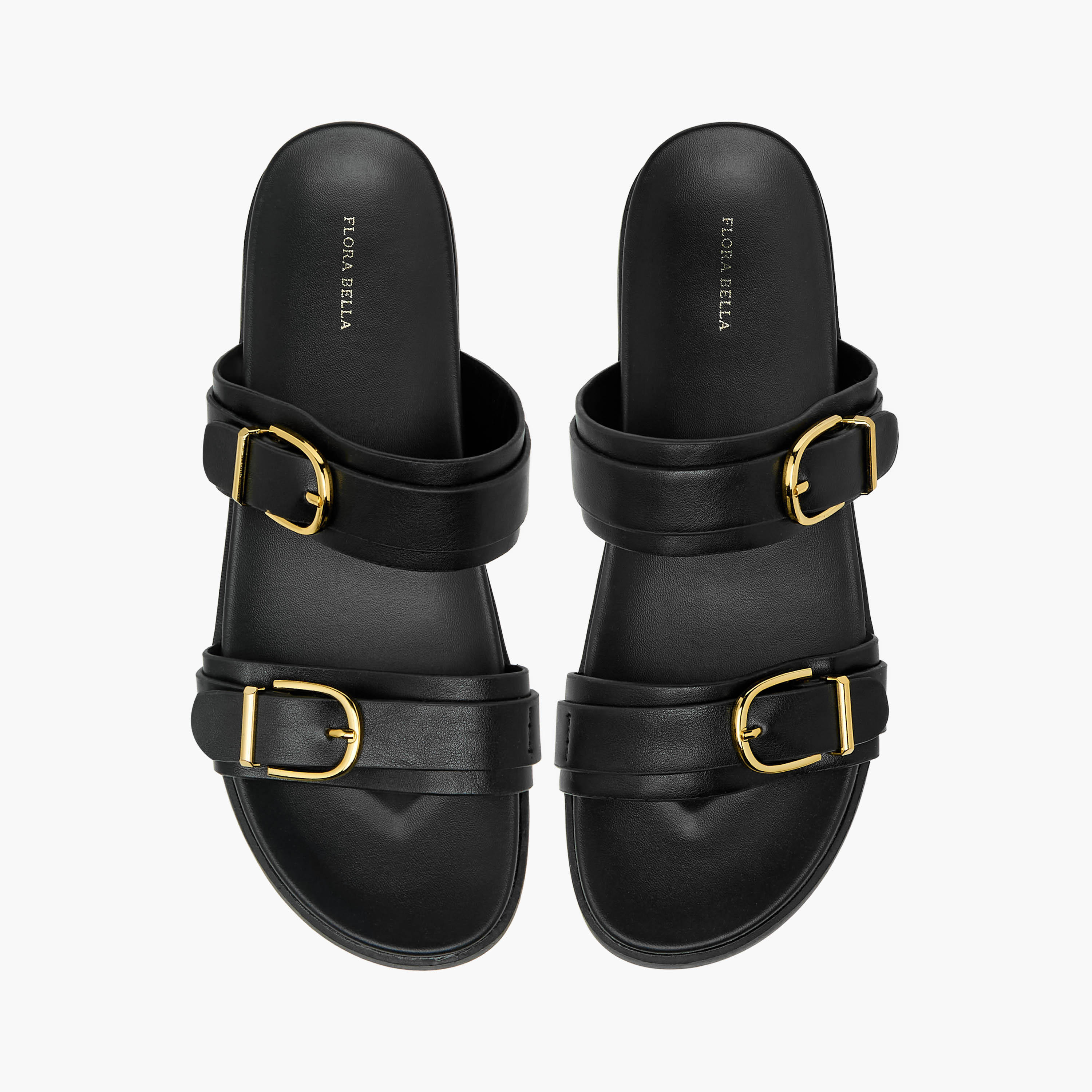 Flora Bella Women Buckle Detail Slide Sandals-women-shoes-flats-sandals-image-1