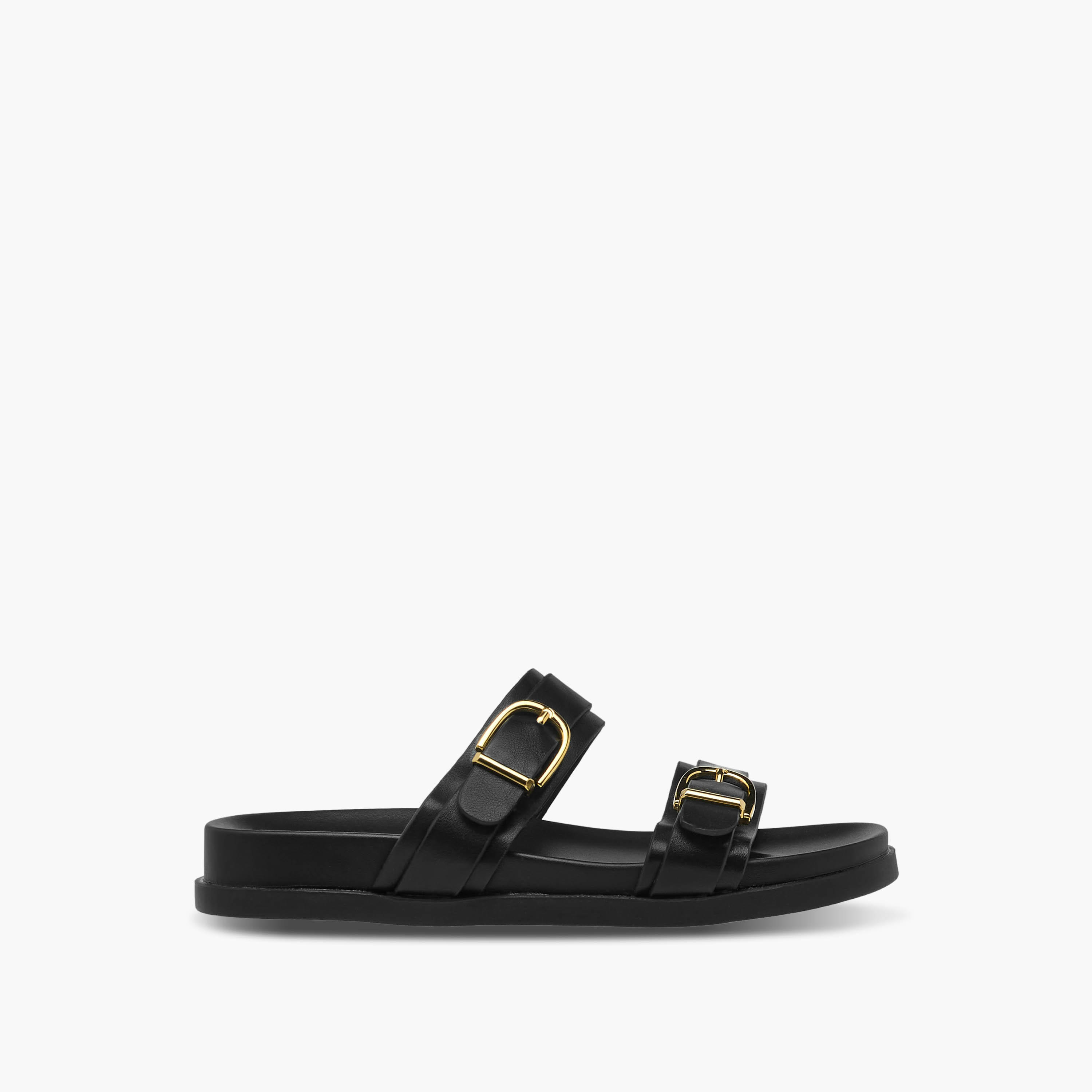 Flora Bella Women Buckle Detail Slide Sandals-women-shoes-flats-sandals-image-2