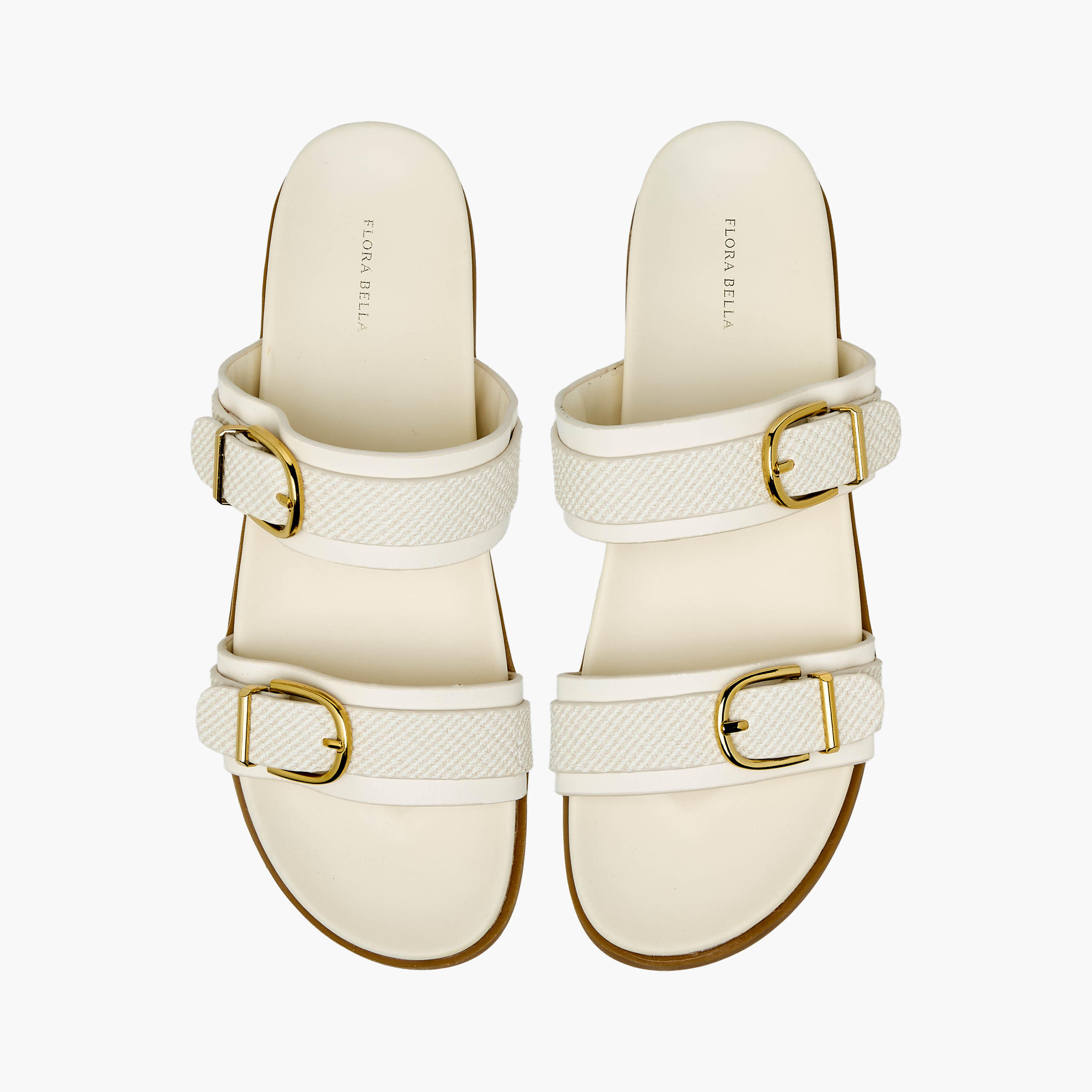 Flora Bella Women Buckle Detail Slide Sandals-women-shoes-flats-sandals-image-1