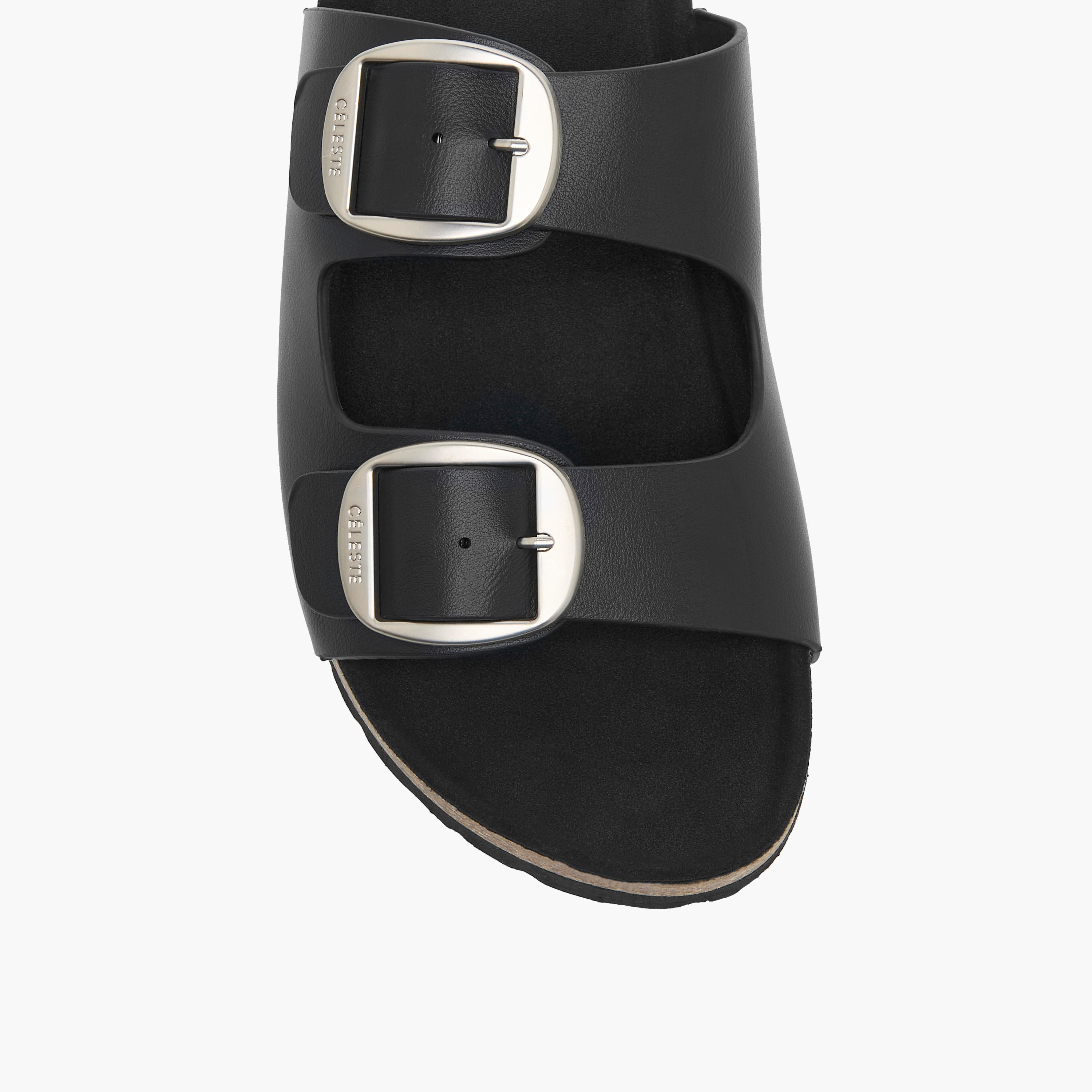 Celeste Women's Buckle Detail Slip-On Flat Sandals-women-shoes-flats-sandals-image-3