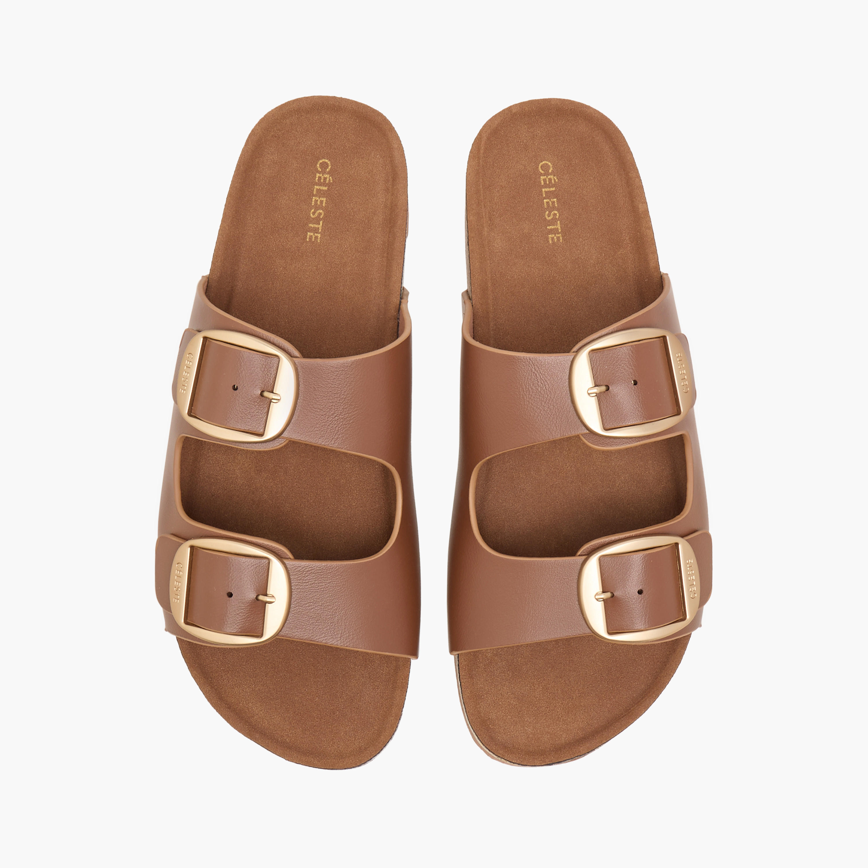 Celeste Women's Buckle Detail Slip-On Flat Sandals-women-shoes-flats-sandals-image-5