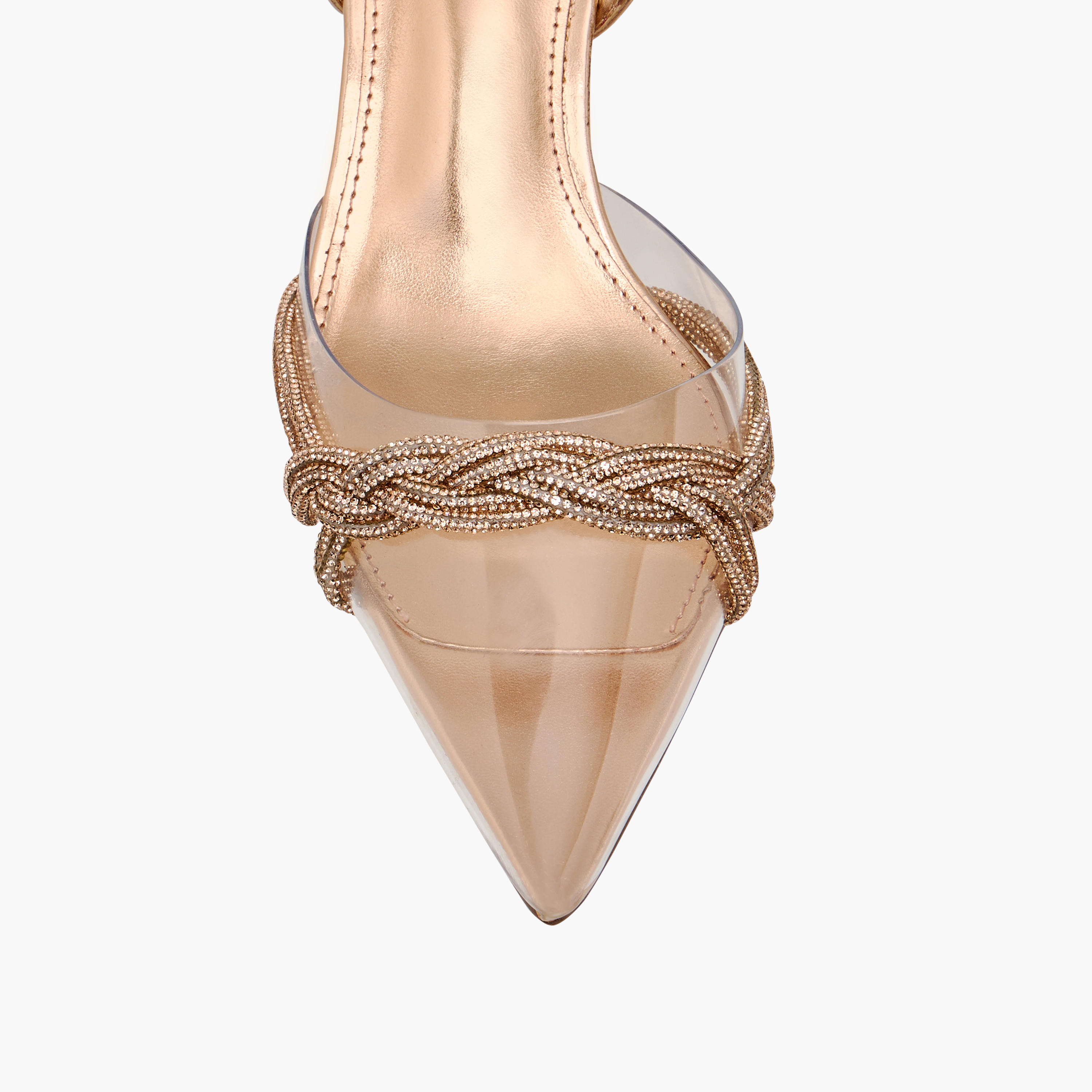 حذاء مرصع بمقدمة مدببة وإبزيم إغلاق وكعب صغير من فلورا بيلا-women-shoes-heels-image-4