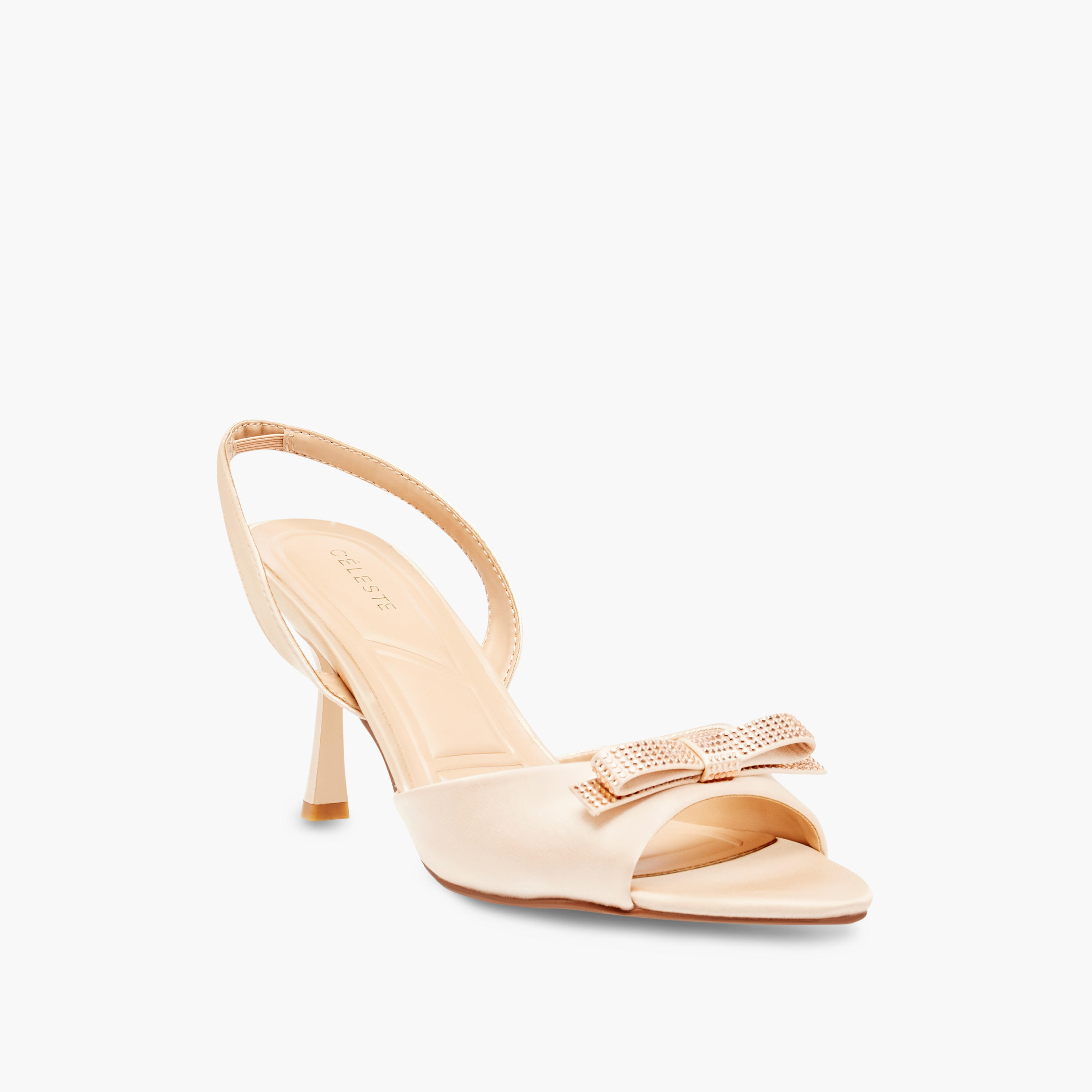 Celeste Women's Embellished Bow Slingback Sandals with Stiletto Heels-women-shoes-sandals-heeled-image-2