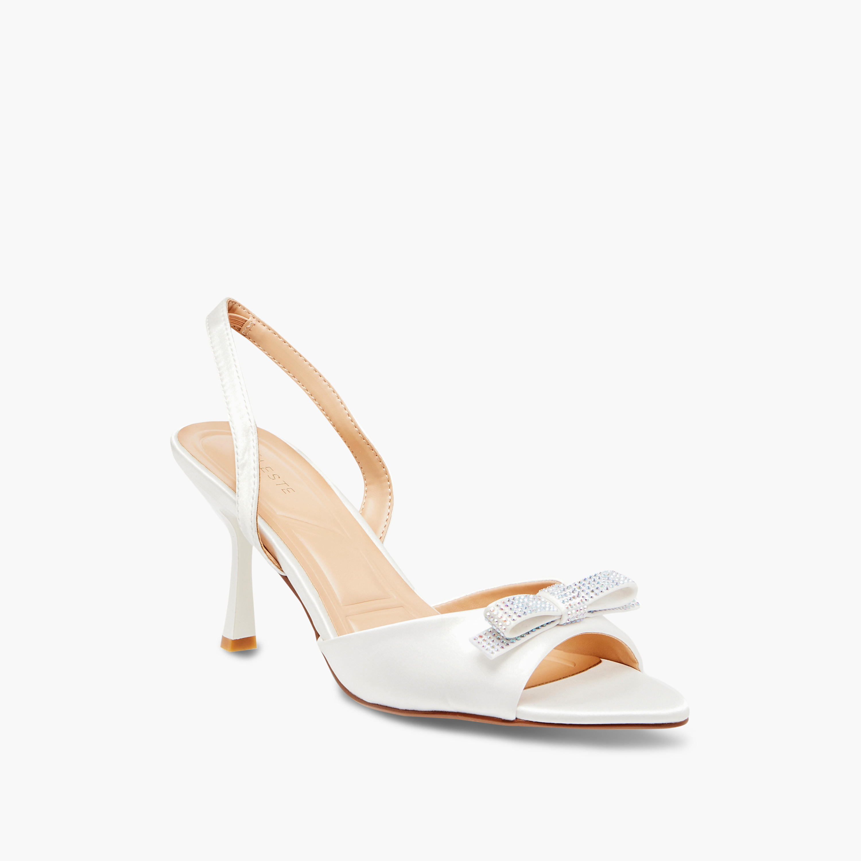 Celeste Women's Embellished Bow Slingback Sandals with Stiletto Heels-women-shoes-sandals-heeled-image-2