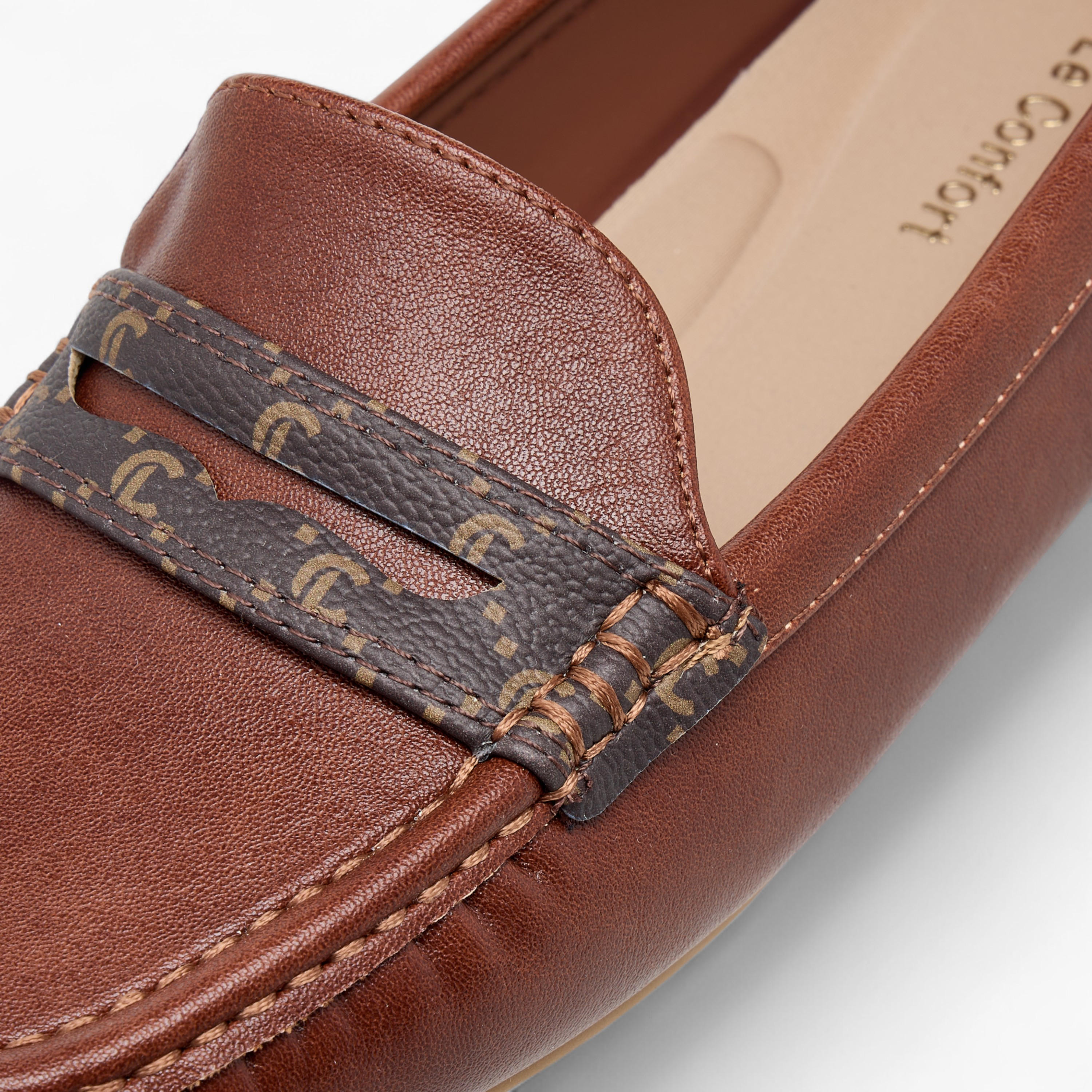 Le Confort Monogram Print Slip-On Moccasins-women-shoes-loafersandmoccasins-image-4