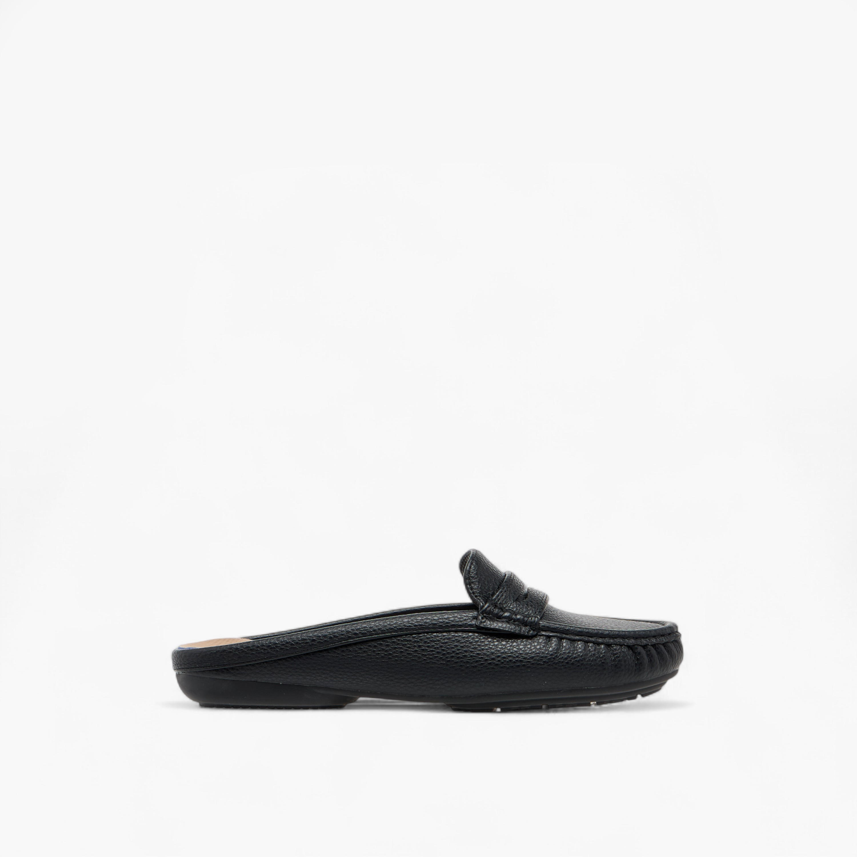 Le Confort Textured Slip-On Mules with Cut-Out Detail-women-shoes-flats-mules-image-3
