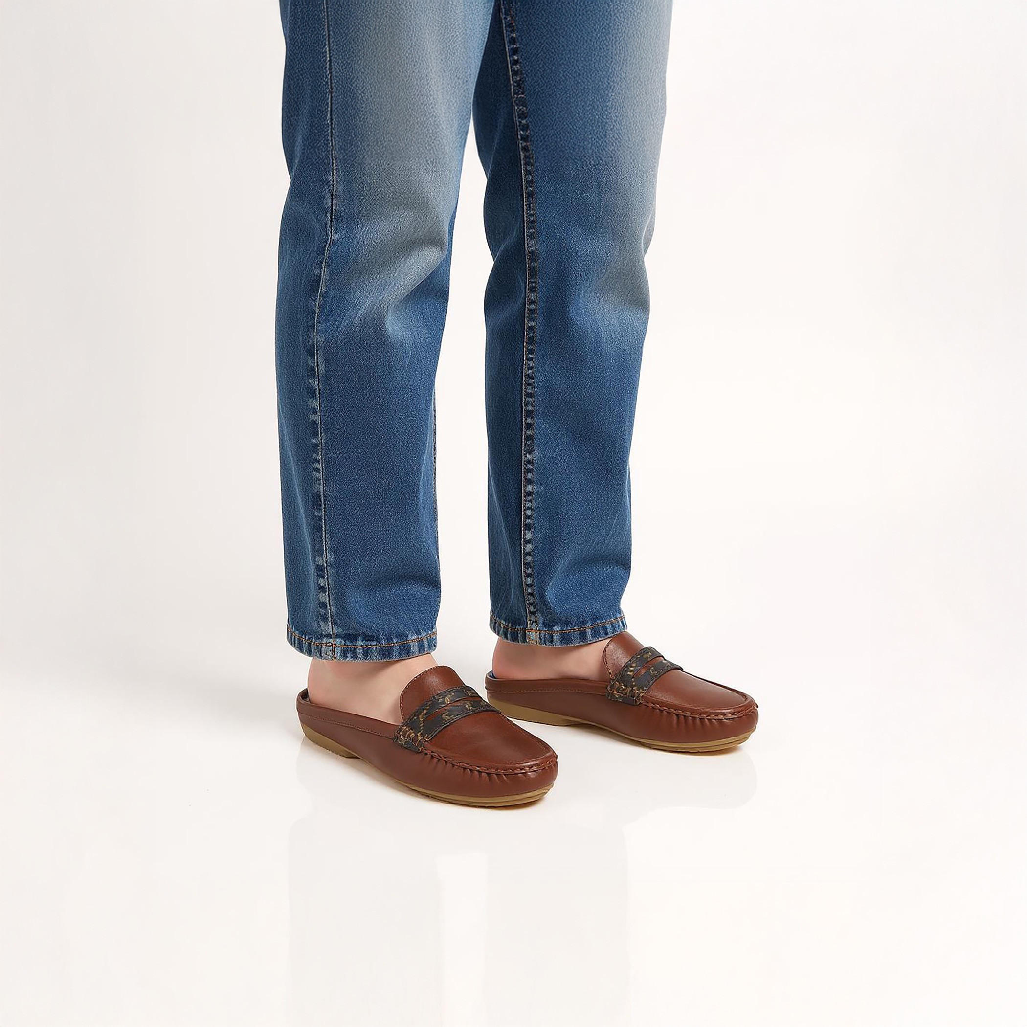 Le Confort Slip-On Mules with Monogram Print Detail-women-shoes-flats-mules-image-2