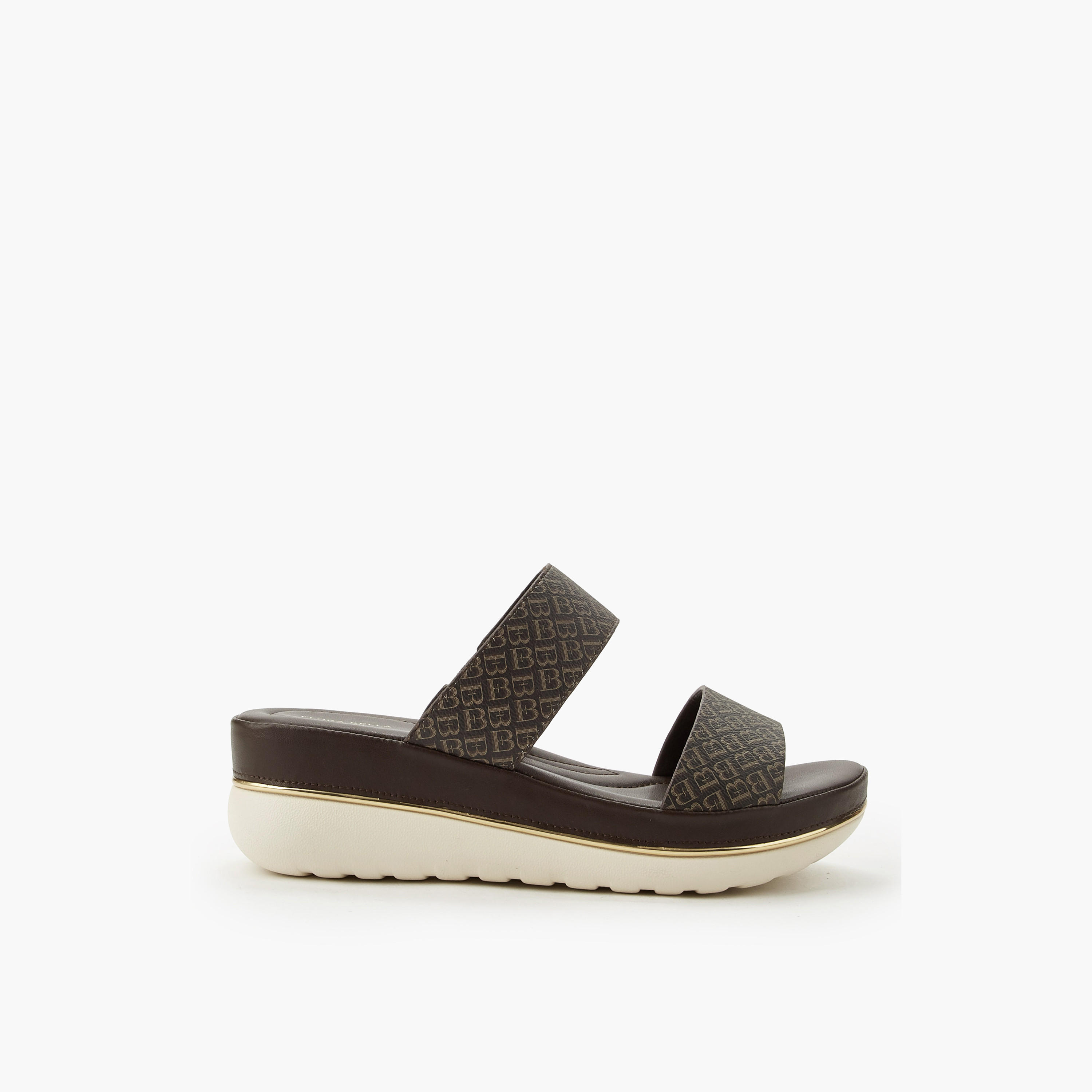 صندل بكعب عريض وطبعات مونوجرام للنساء من فلورا بيلا-women-shoes-flats-sandals-image-3