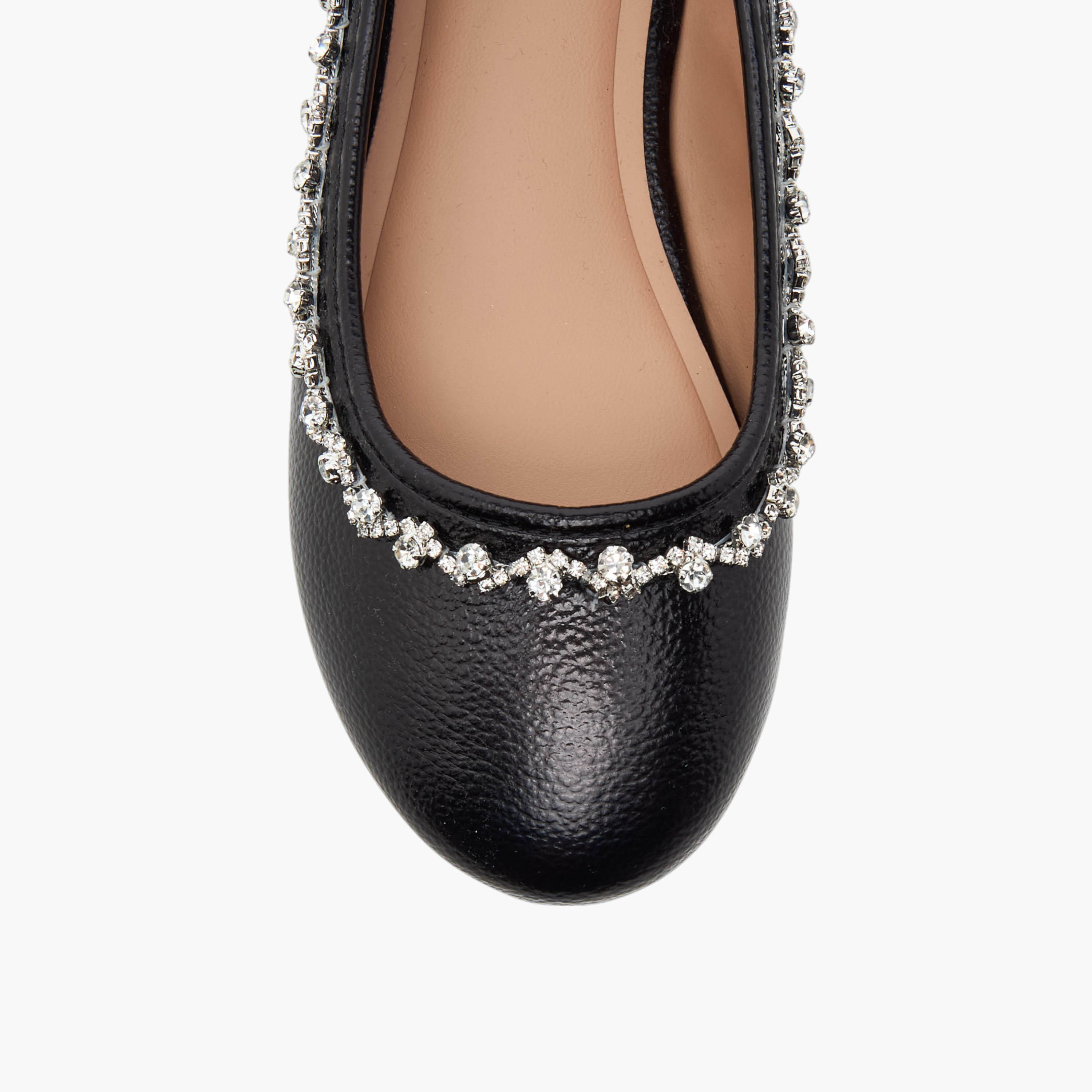 Celeste Girls' Rhinestone Embellished Slip-On Ballerina Shoes-girls-shoes-ballerinas-image-4