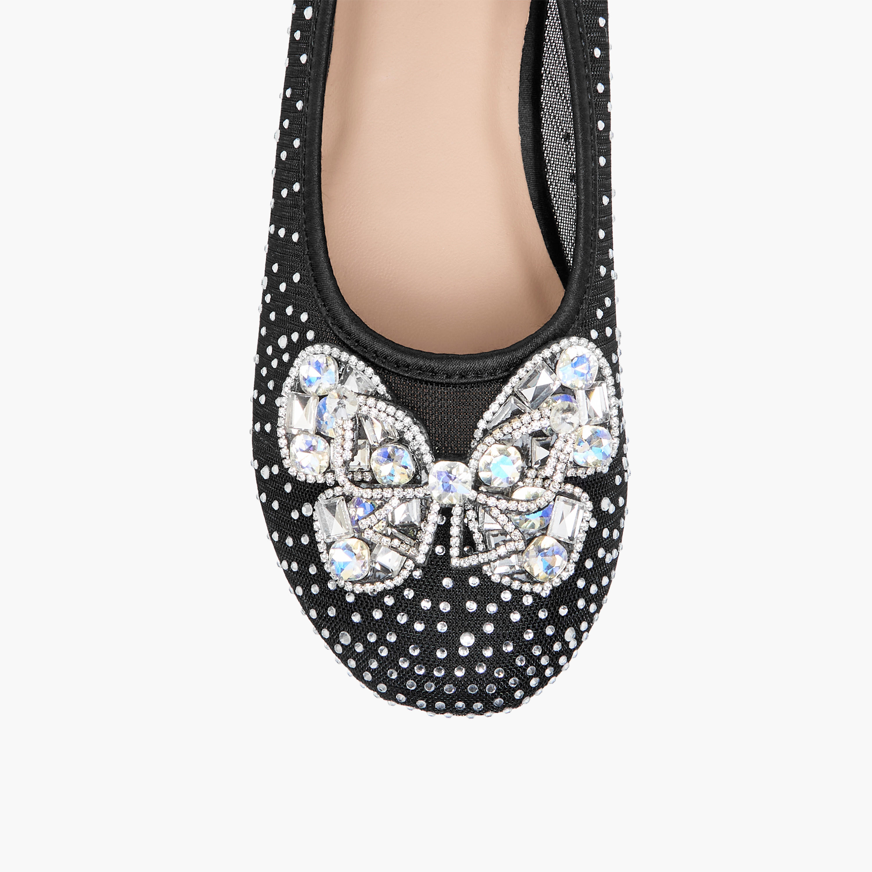 Celeste Girls' Bow Embellished Slip-On Ballerina Shoes-girls-shoes-ballerinas-image-4