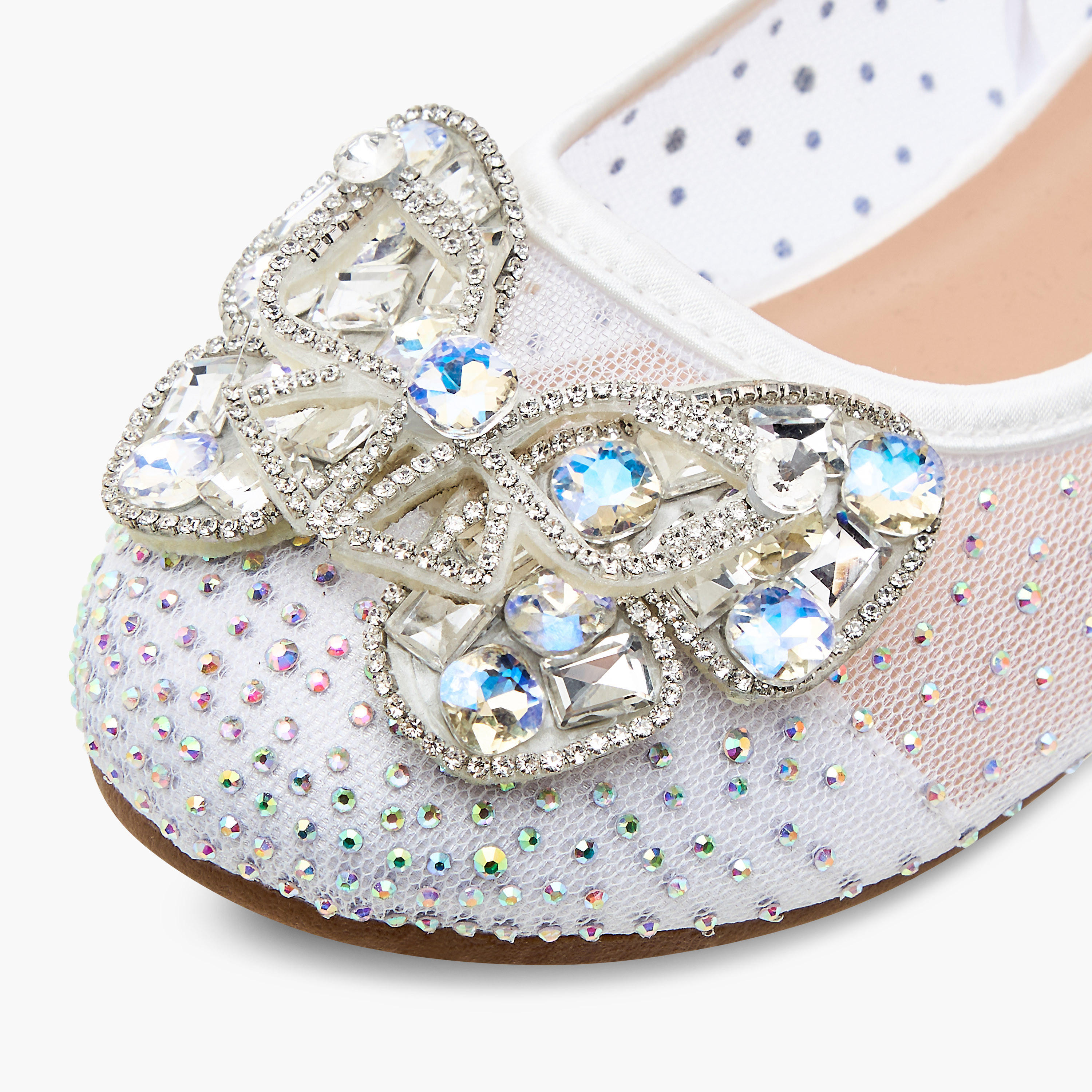 Celeste Girls' Bow Embellished Slip-On Ballerina Shoes-girls-shoes-ballerinas-image-6