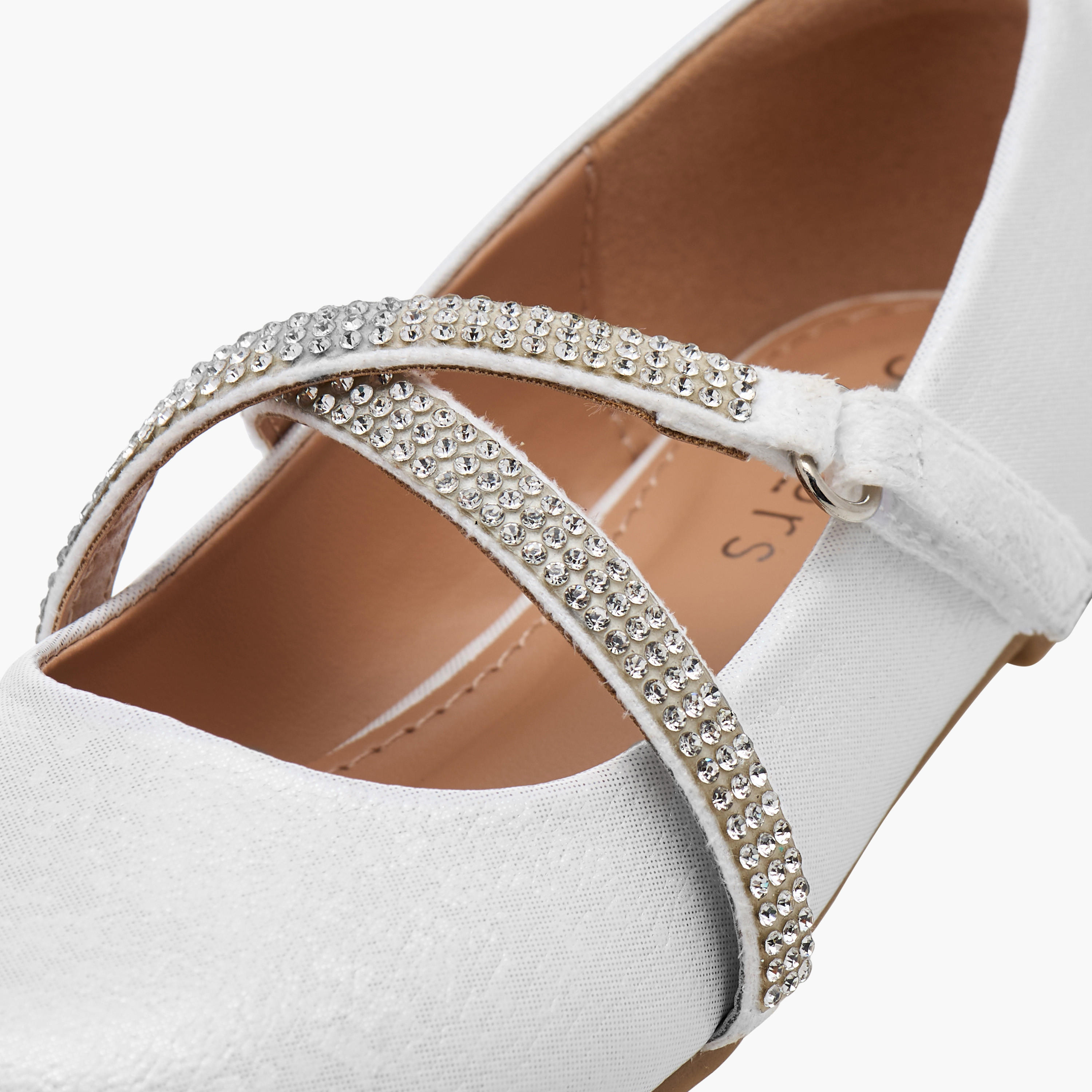 Juniors Embellished Mary Jane Shoes with Hook and Loop Closure-girls-shoes-ballerinas-image-6