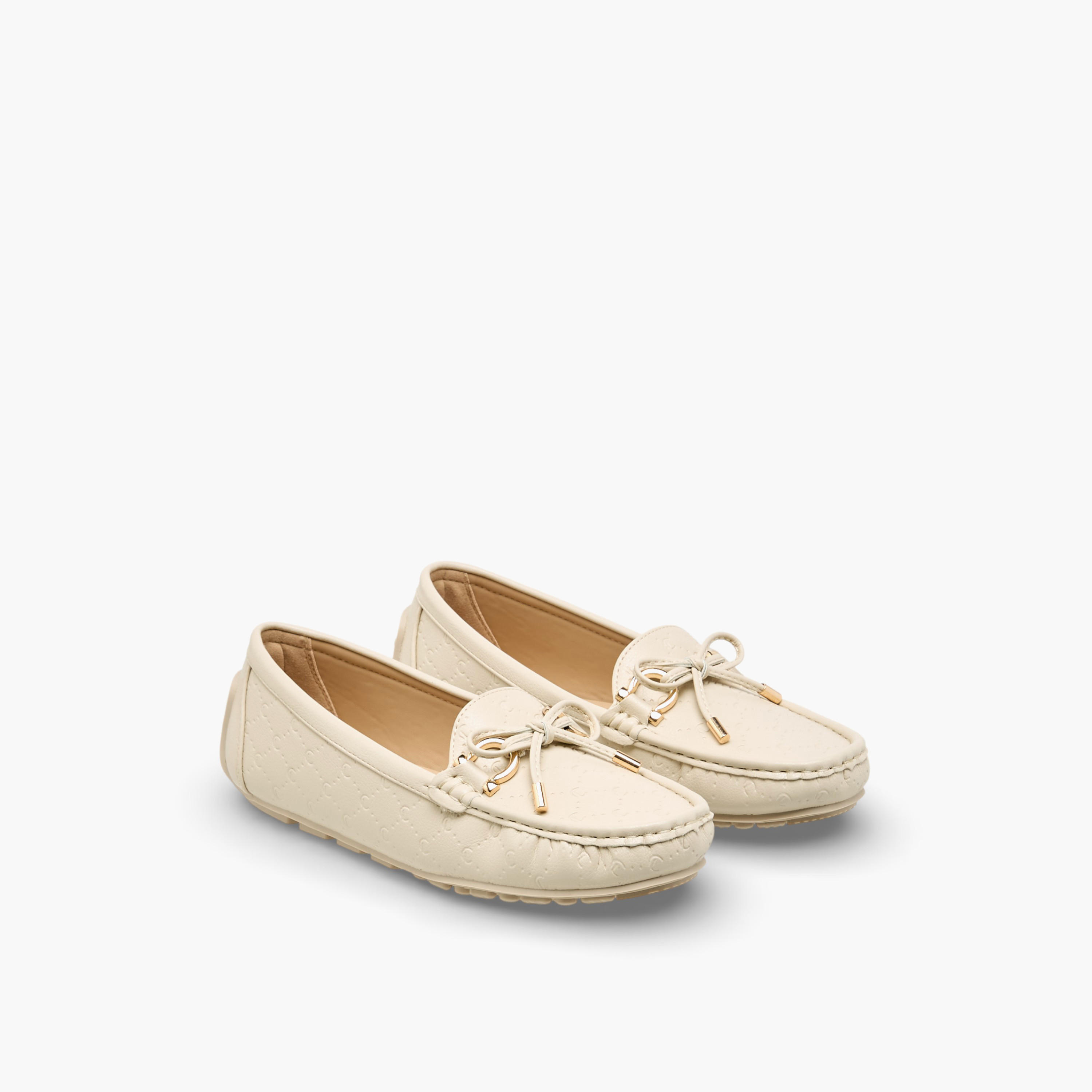 Le Confort Women Bow Accent Slip-On Loafers-women-shoes-flats-loafers-image-1
