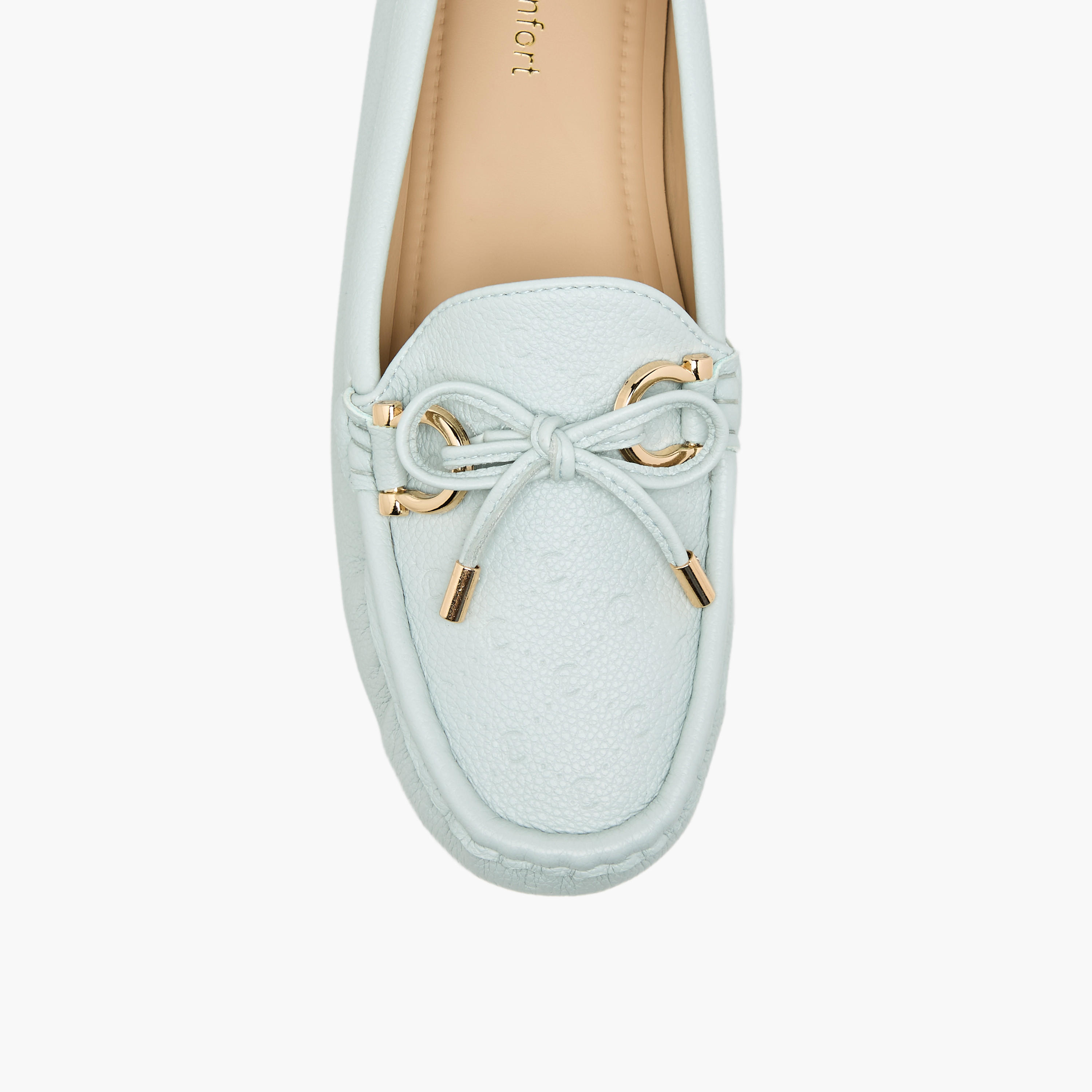Le Confort Women Bow Accent Slip-On Loafers-women-shoes-flats-loafers-image-4