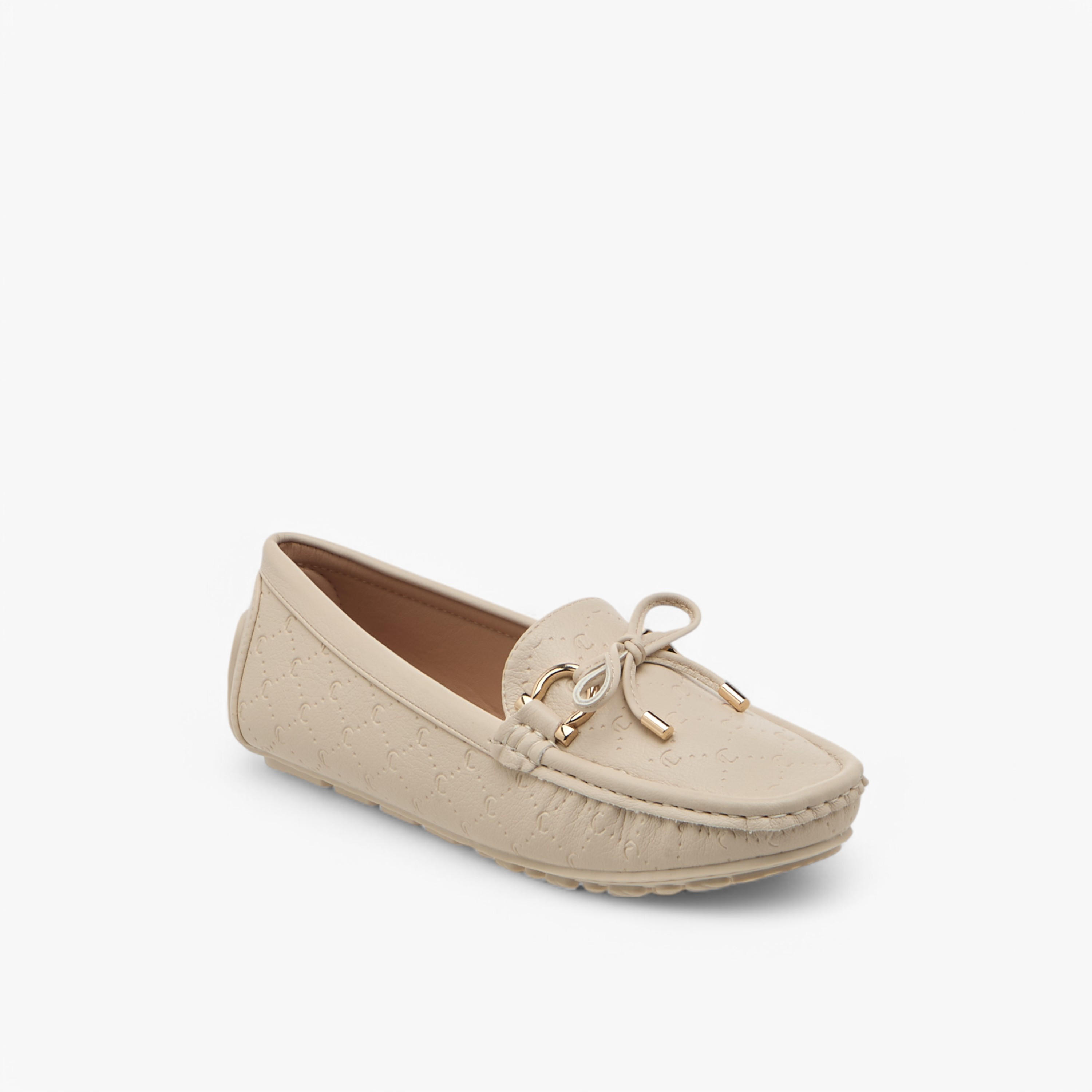 Le Confort Women Bow Accent Slip-On Loafers-women-shoes-flats-loafers-image-2
