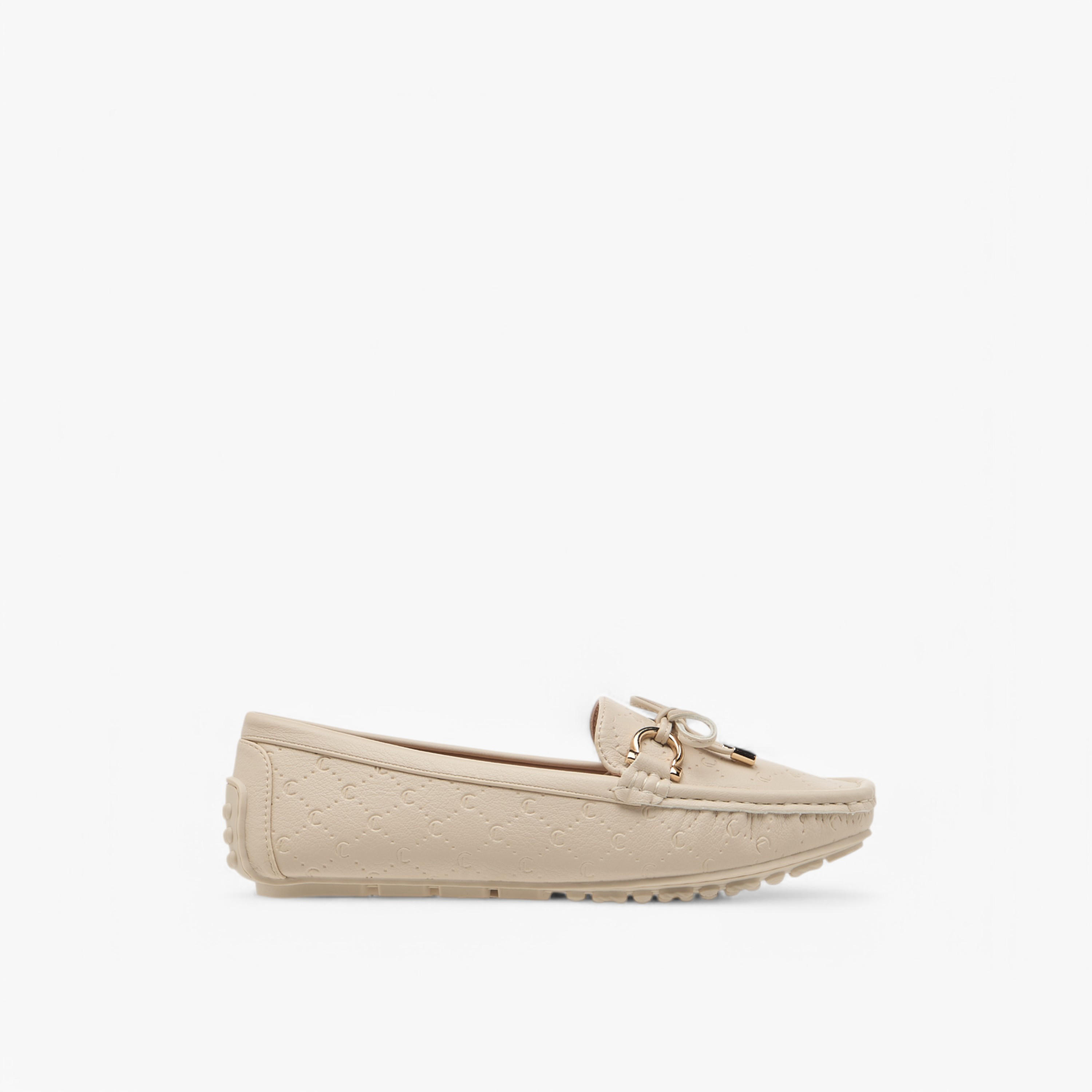 Le Confort Women Bow Accent Slip-On Loafers-women-shoes-flats-loafers-image-3