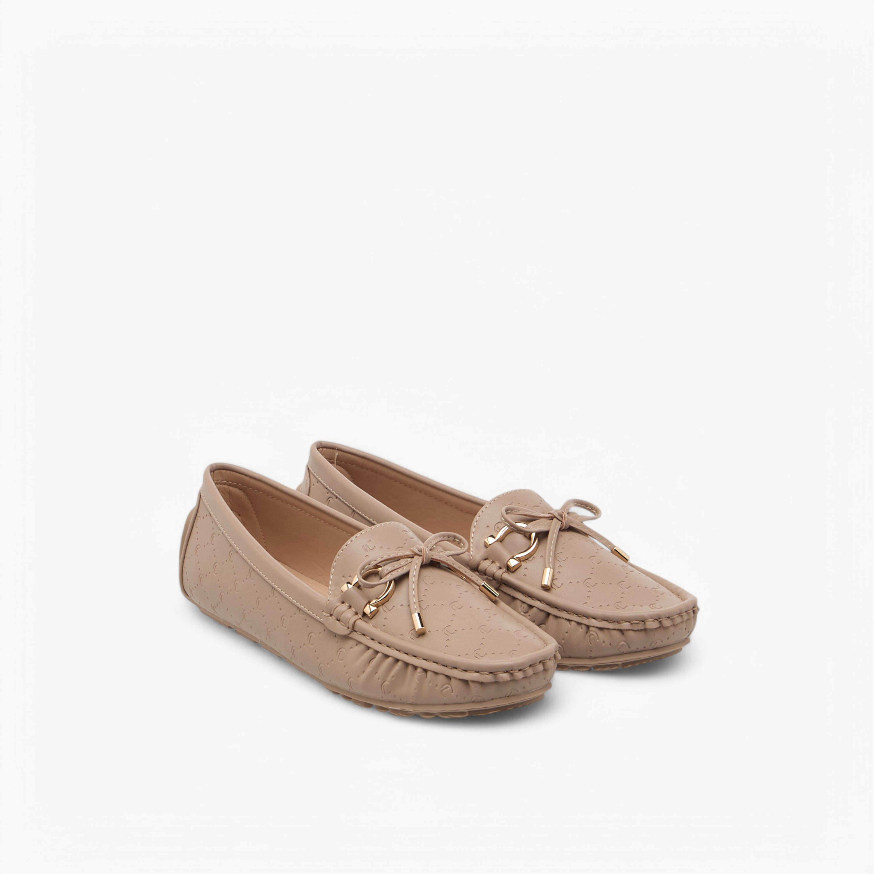 Le Confort Women Bow Accent Slip-On Loafers-women-shoes-flats-loafers-image-1