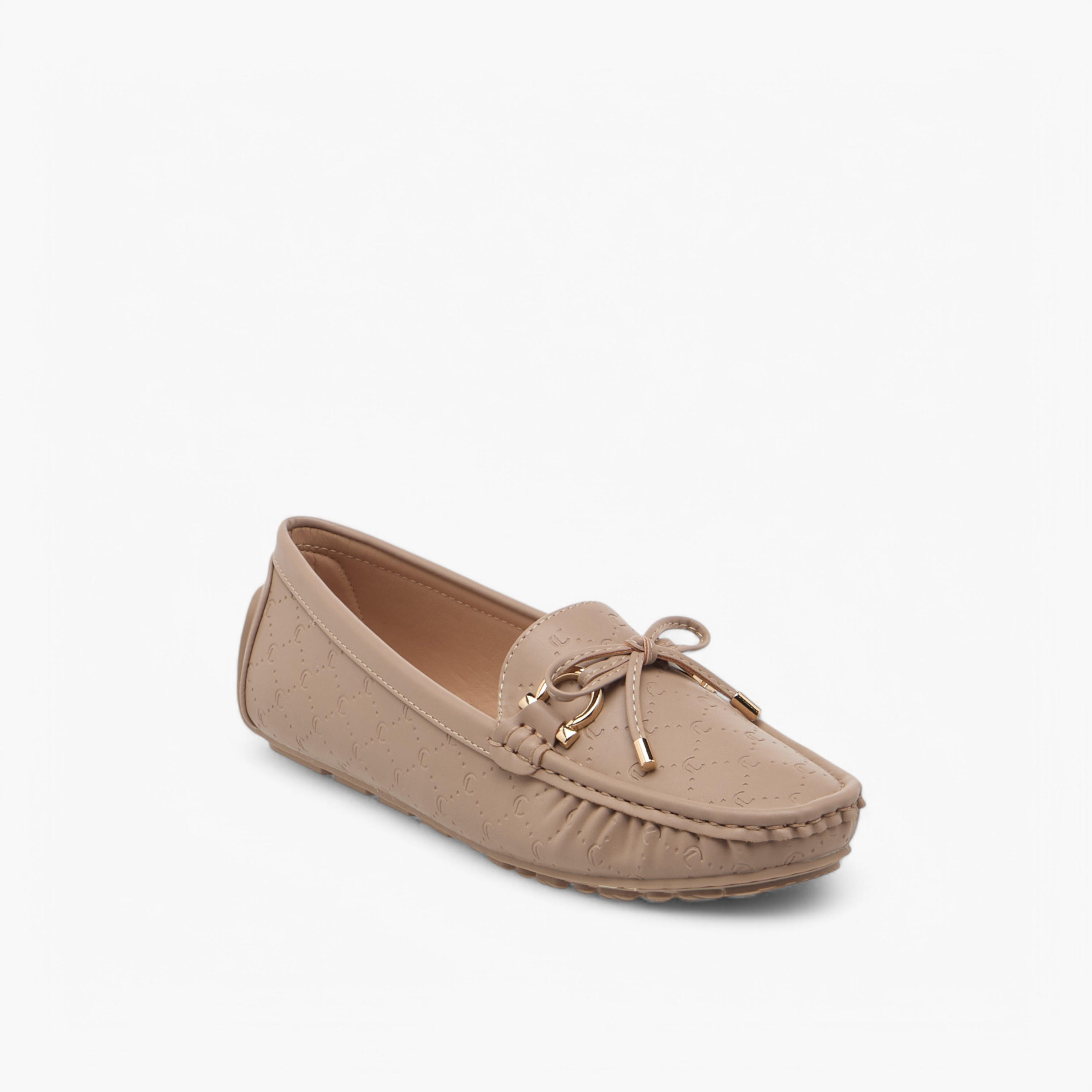 Le Confort Women Bow Accent Slip-On Loafers-women-shoes-flats-loafers-image-2