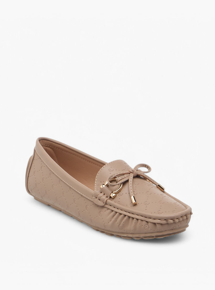 Le Confort Women Bow Accent Slip-On Loafers-women-shoes-flats-loafers-image-2