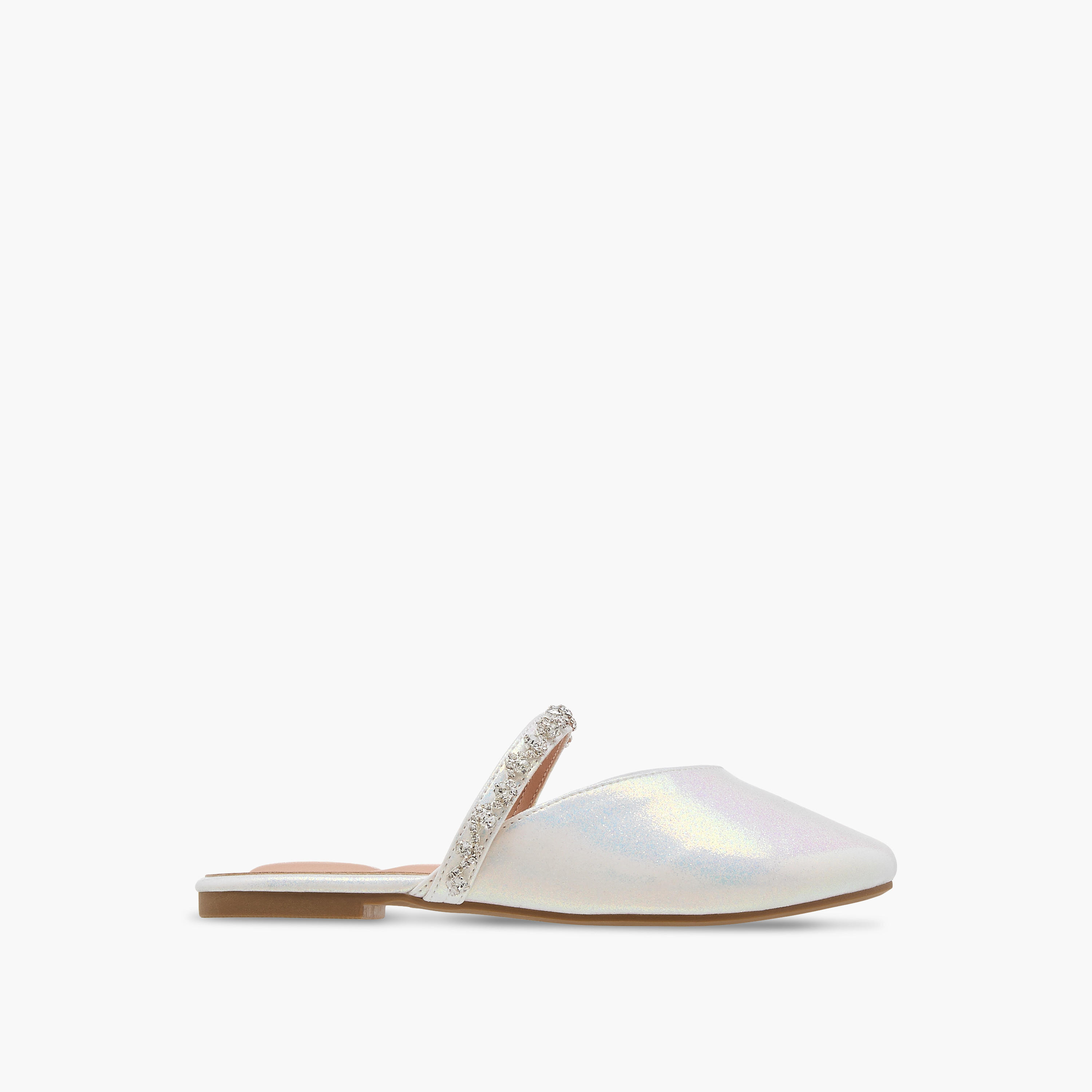 Celeste Girls' Embellished Slip-On Mules-girls-shoes-sandals-image-3