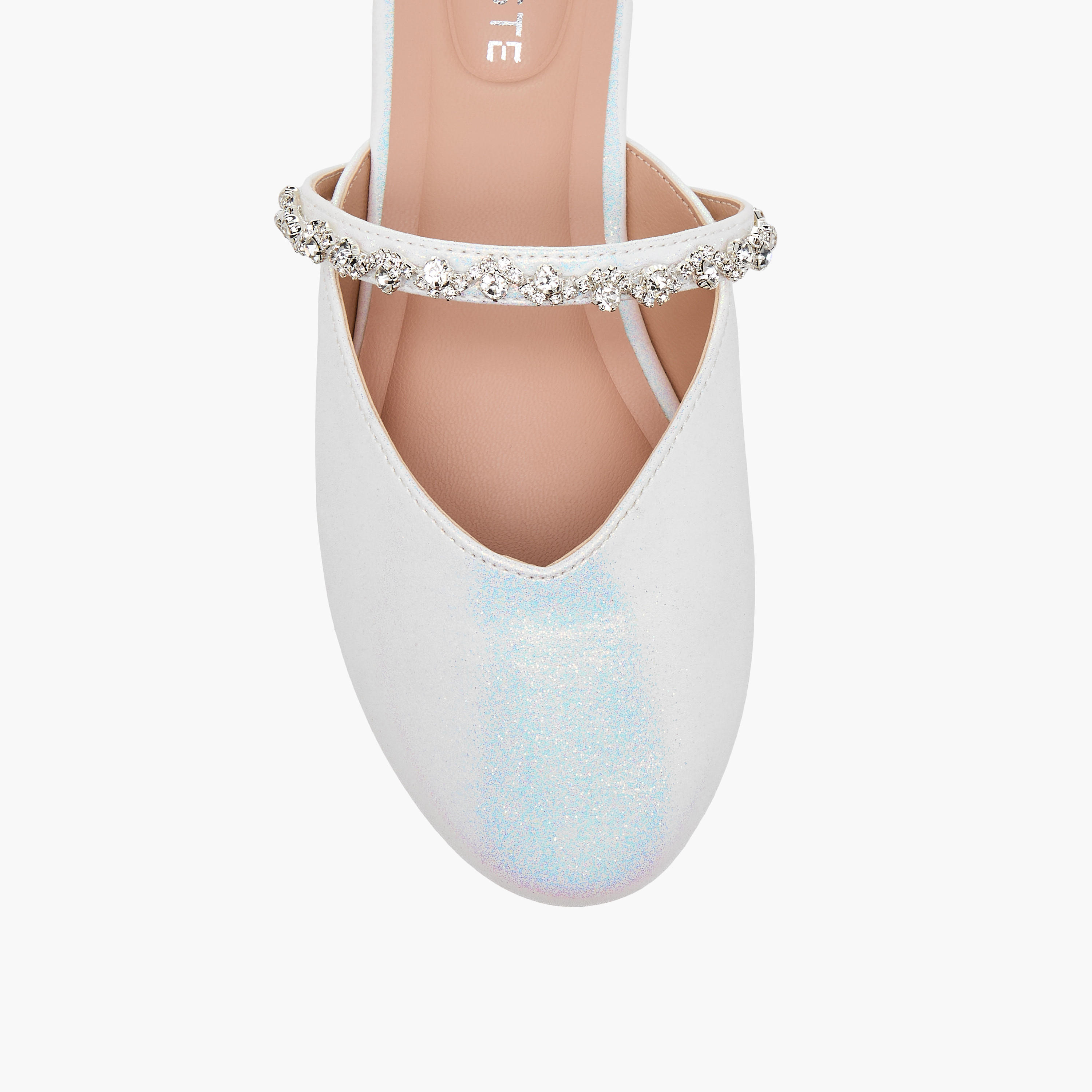 Celeste Girls' Embellished Slip-On Mules-girls-shoes-sandals-image-4