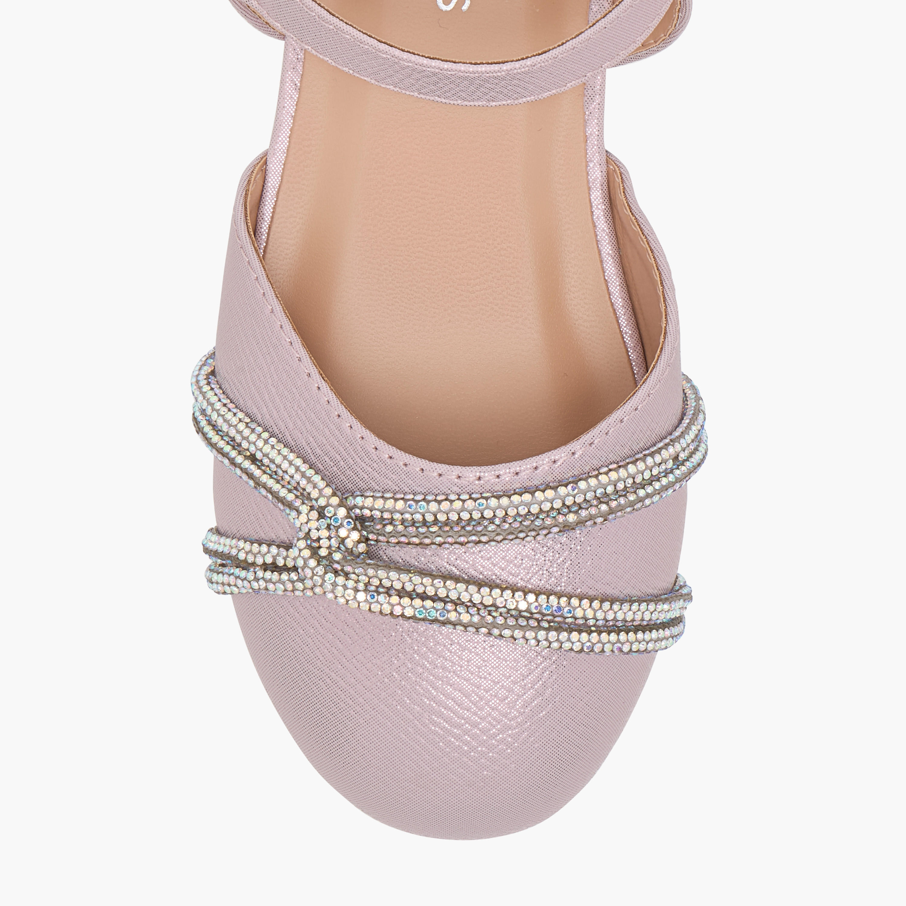 Juniors Embellished Shoes with Hook and Loop Closure-girls-shoes-sandals-image-3