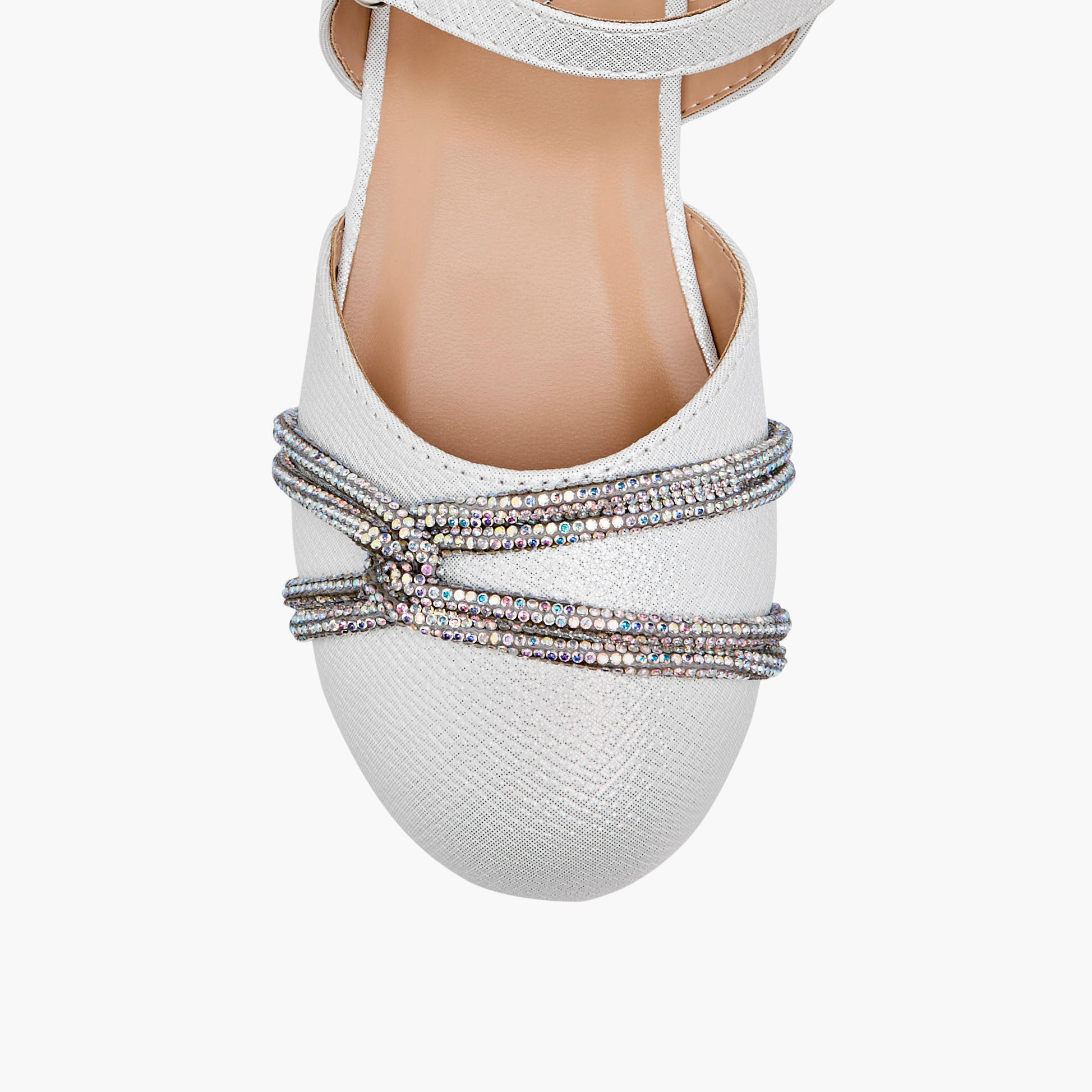 Juniors Embellished Shoes with Hook and Loop Closure-girls-shoes-sandals-image-4