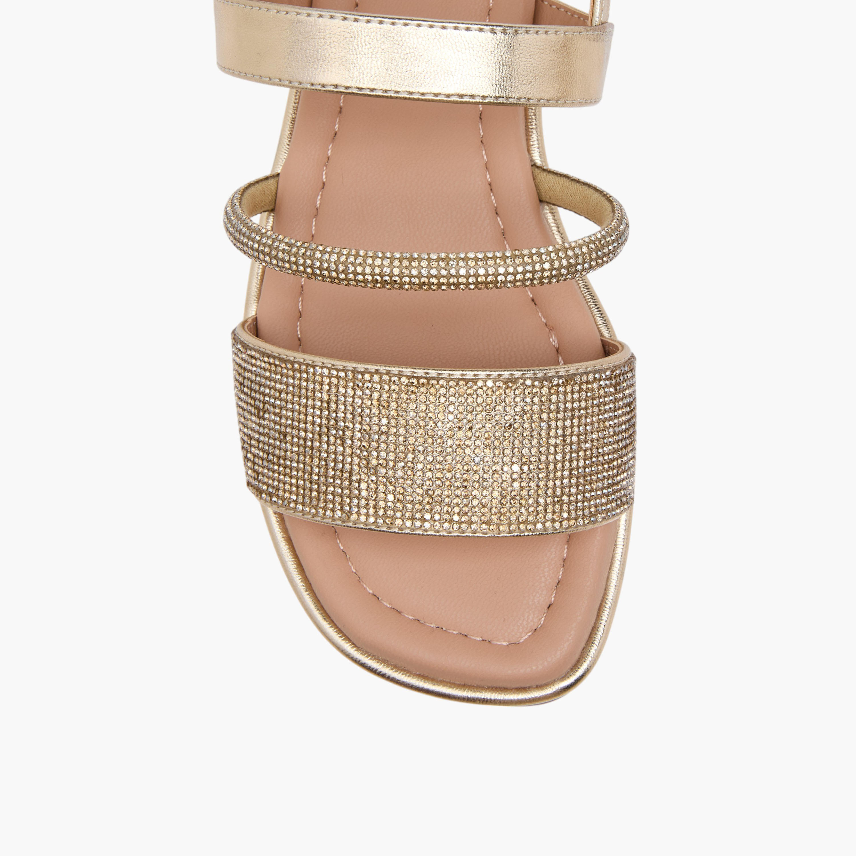 Celeste Girls' Embellished Open Toe Sandals with Hook and Loop Closure-girls-shoes-sandals-image-3