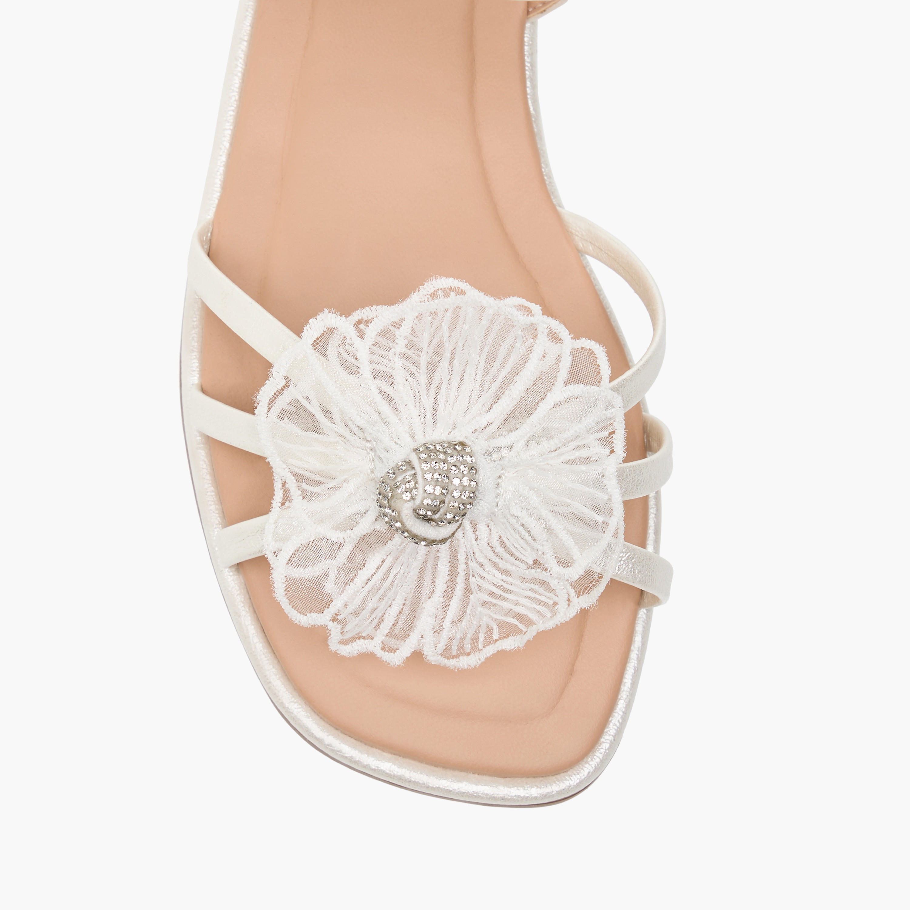 Celeste Girls' Flower Applique Sandals with Hook and Loop Closure-girls-shoes-sandals-image-3