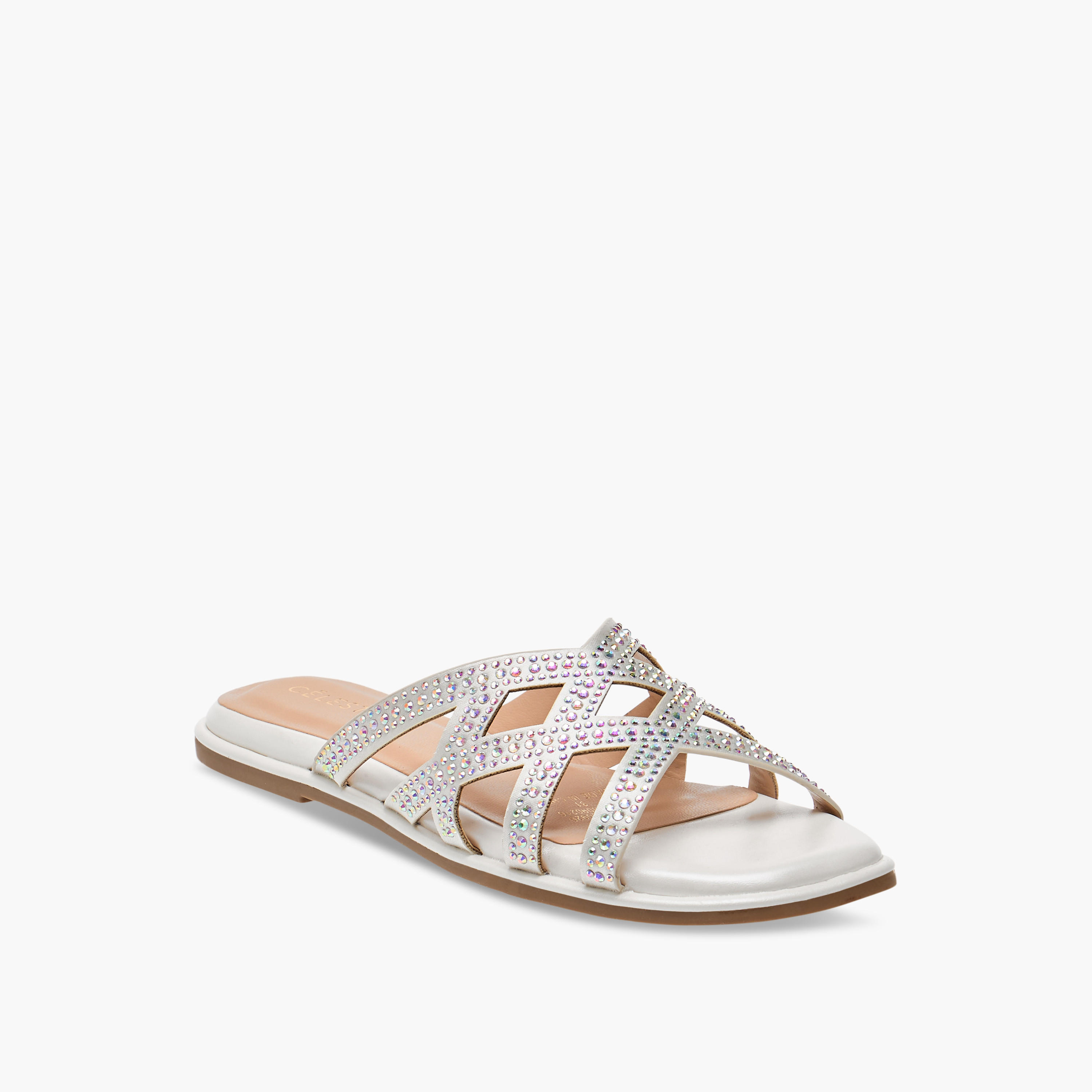 صندل مزين سهل الارتداء بأحزمة متقاطعة للبنات من سيليست-girls-shoes-sandals-image-2