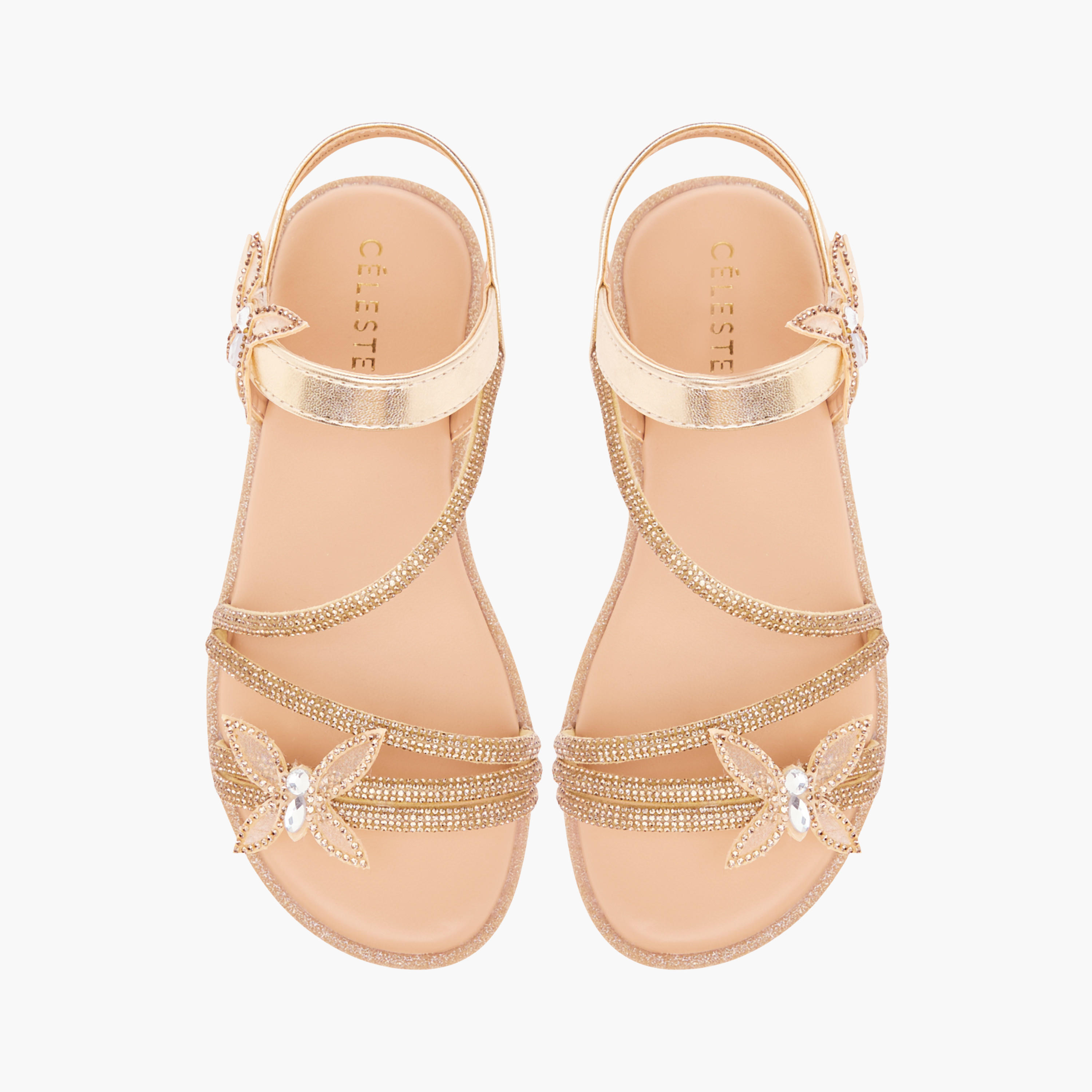 صندل بزينة فراشة وشريط إغلاق للفتيات من سيليست-girls-shoes-sandals-image-1
